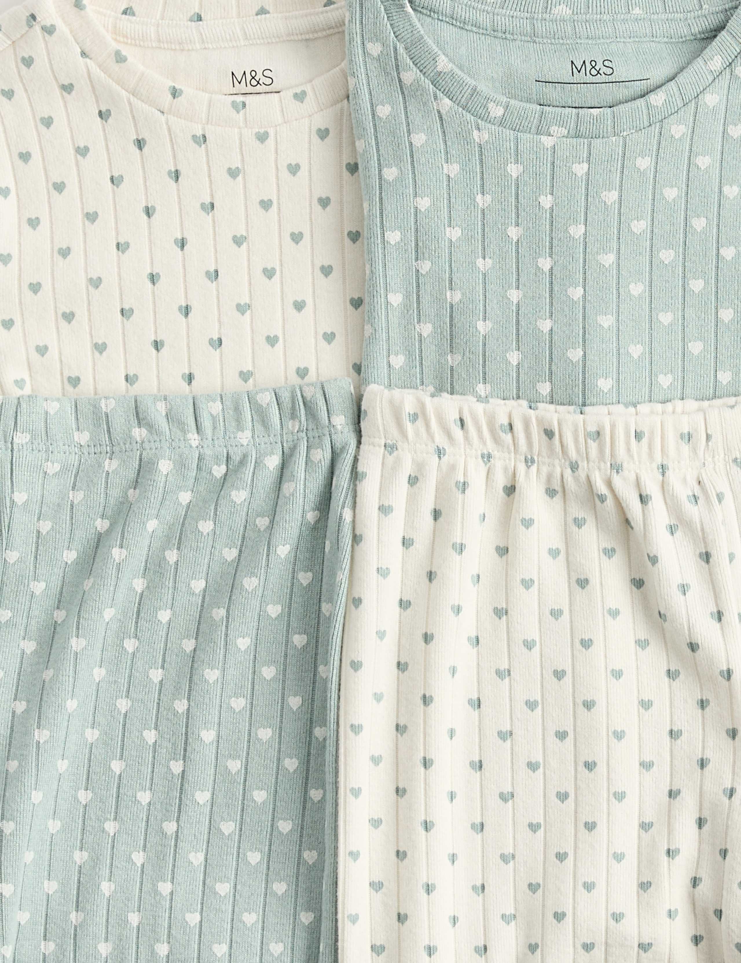 Heart Print Long Sleeve Pyjama Set 3 of 3