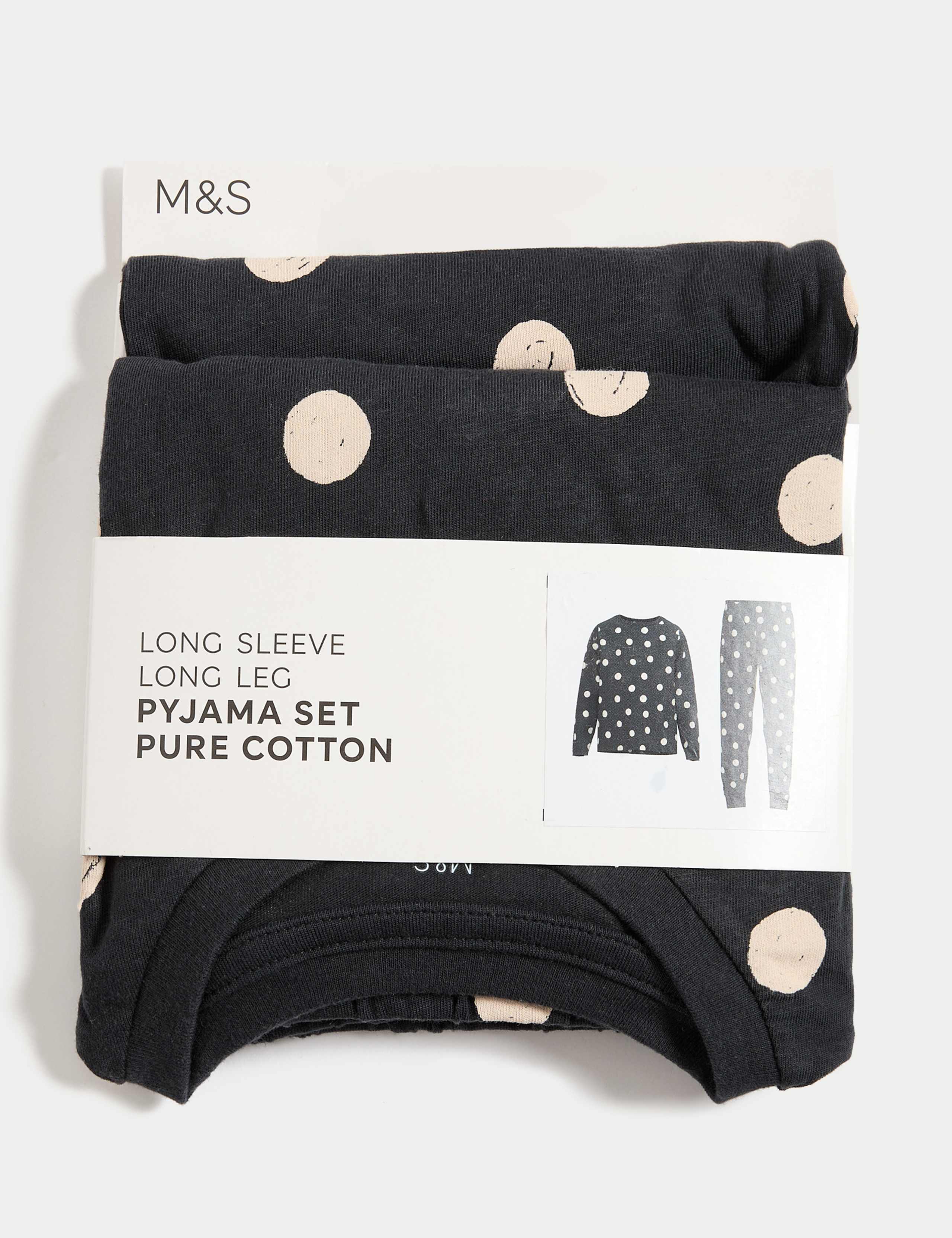 Pure Cotton Polka Dot Pyjamas (1-16 Yrs) 2 of 2