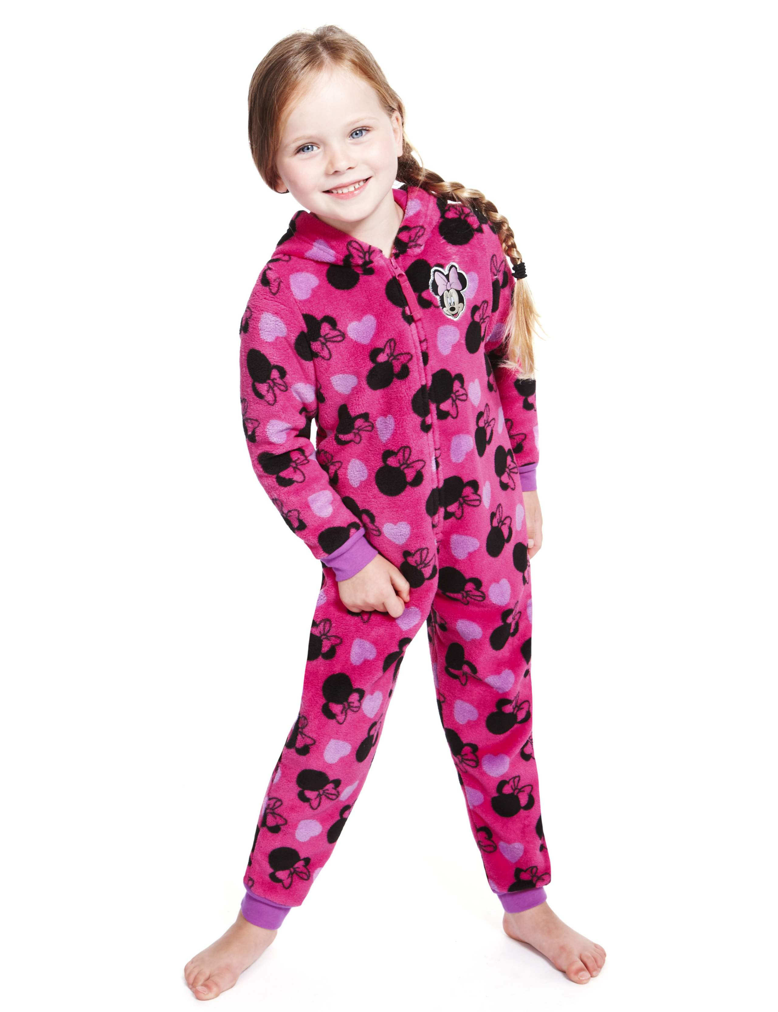 Minnie Mouse Hooded Fleece All-in-One with StayNEW™ 1 of 6