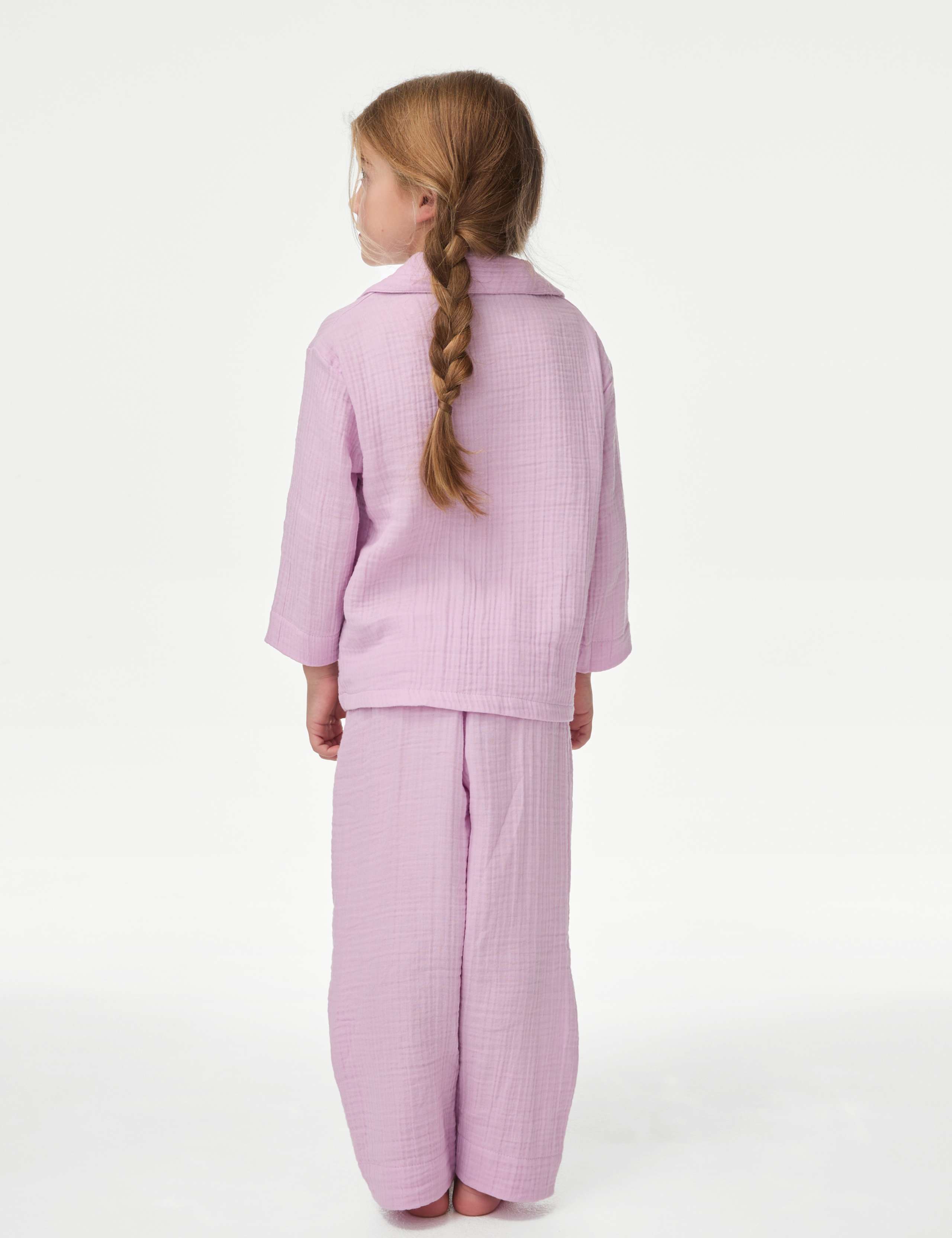 Pure Cotton Double Cloth Revere Pyjamas (1-16 Yrs) 3 of 4