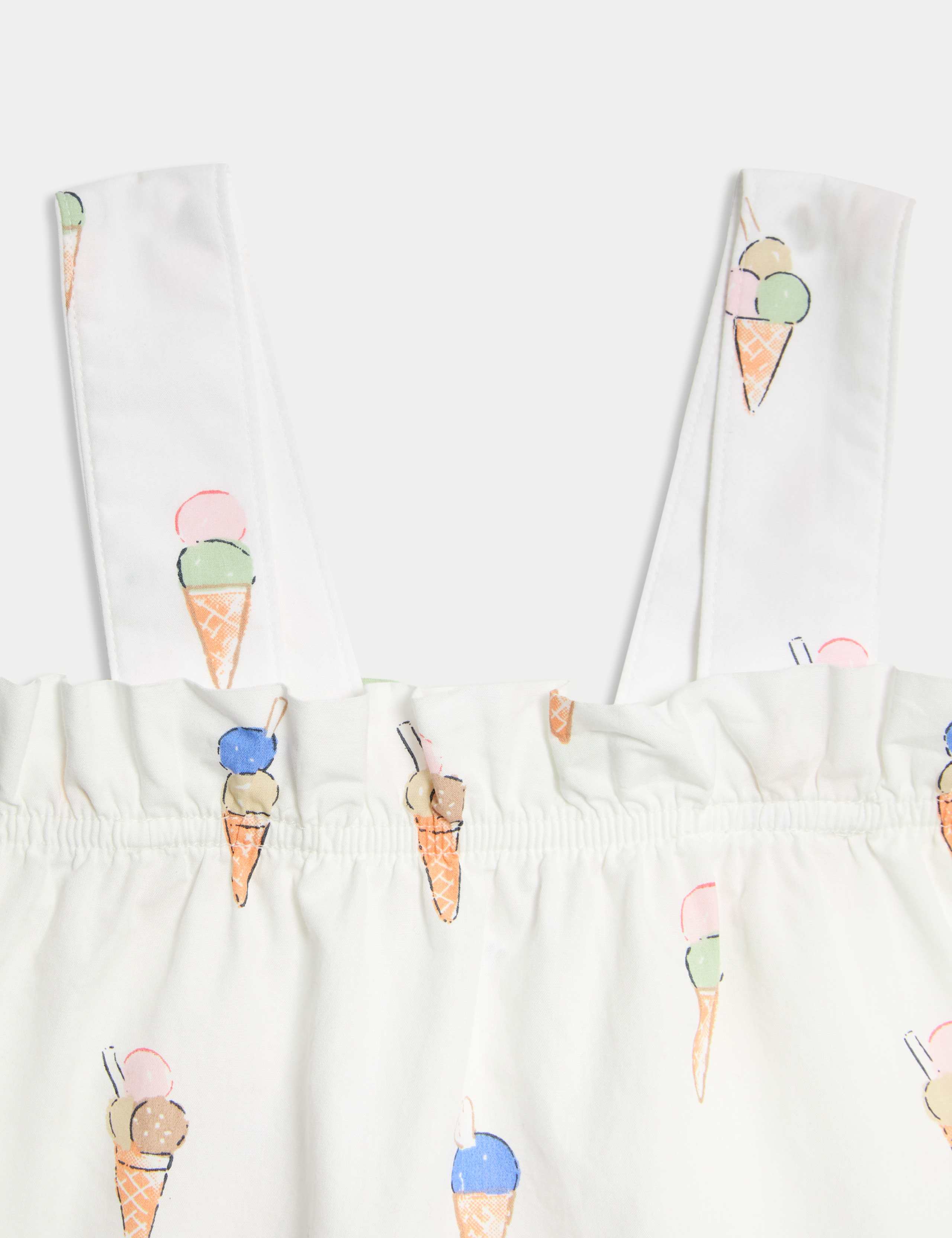 Pure Cotton Ice Cream Print Pyjamas (1-8 Yrs) 5 of 6