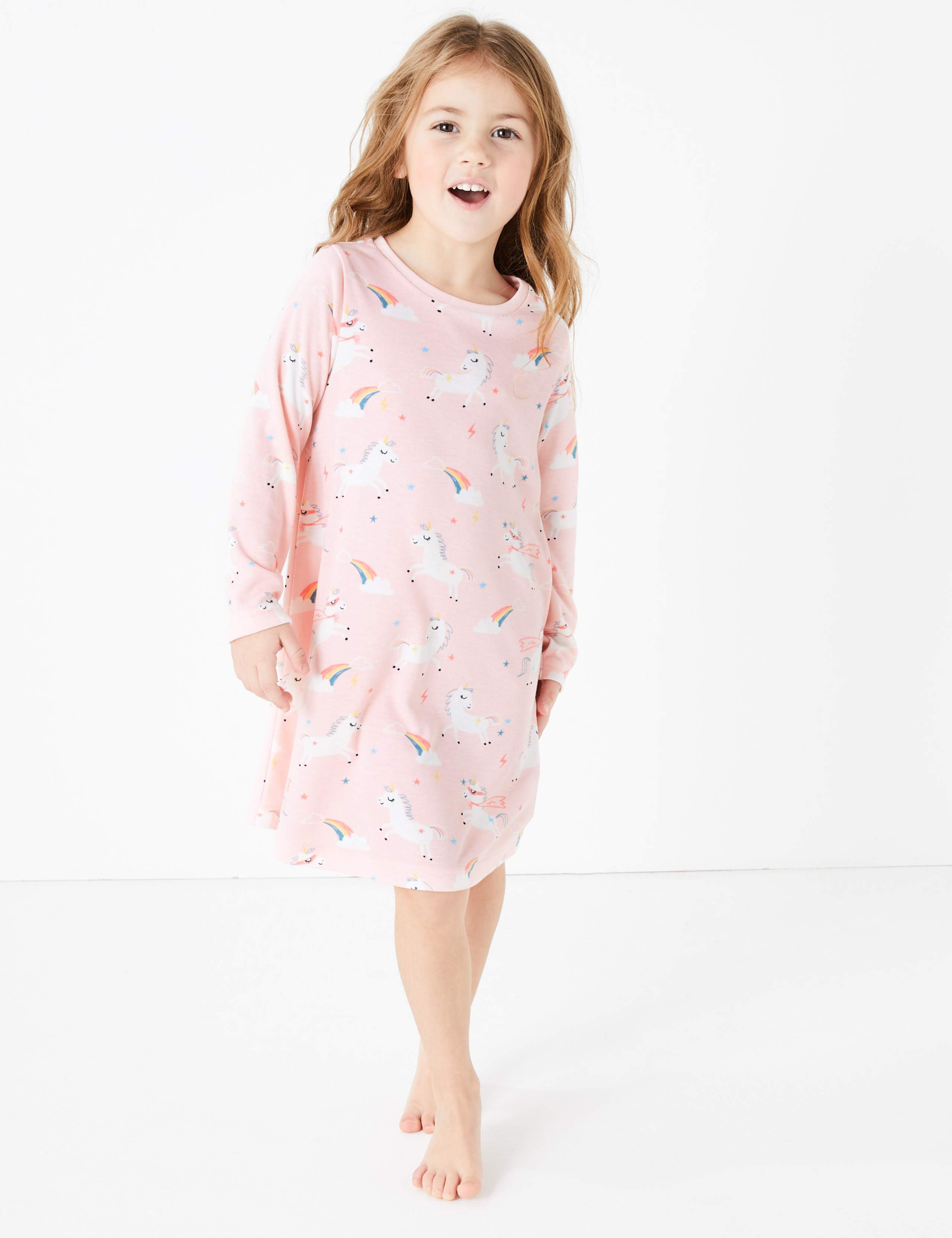 2 Pack Unicorn & Striped Nightdresses (1-7 Years) 4 of 5