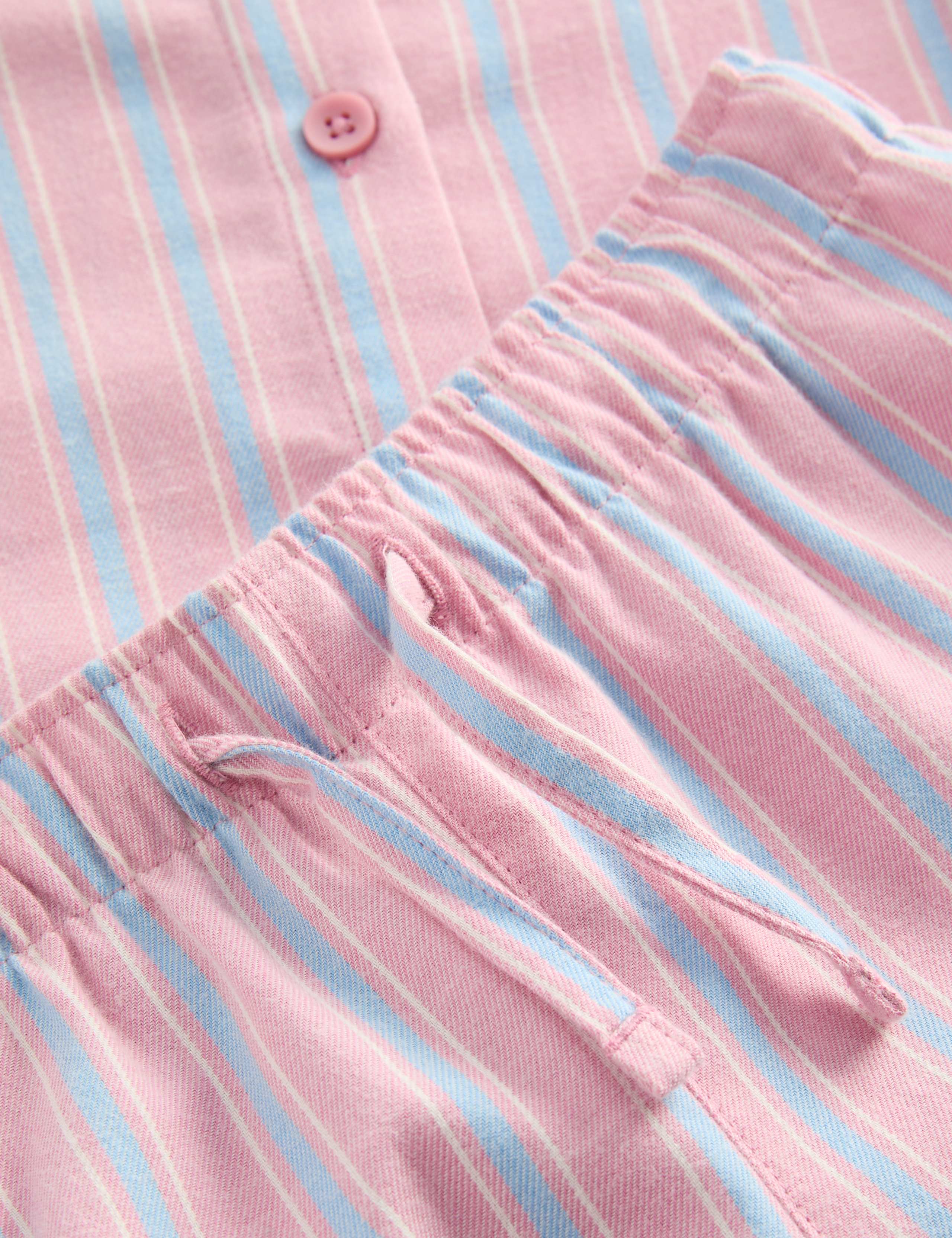 Pure Cotton Striped Pyjamas (9 Mths - 8 Yrs) 2 of 2