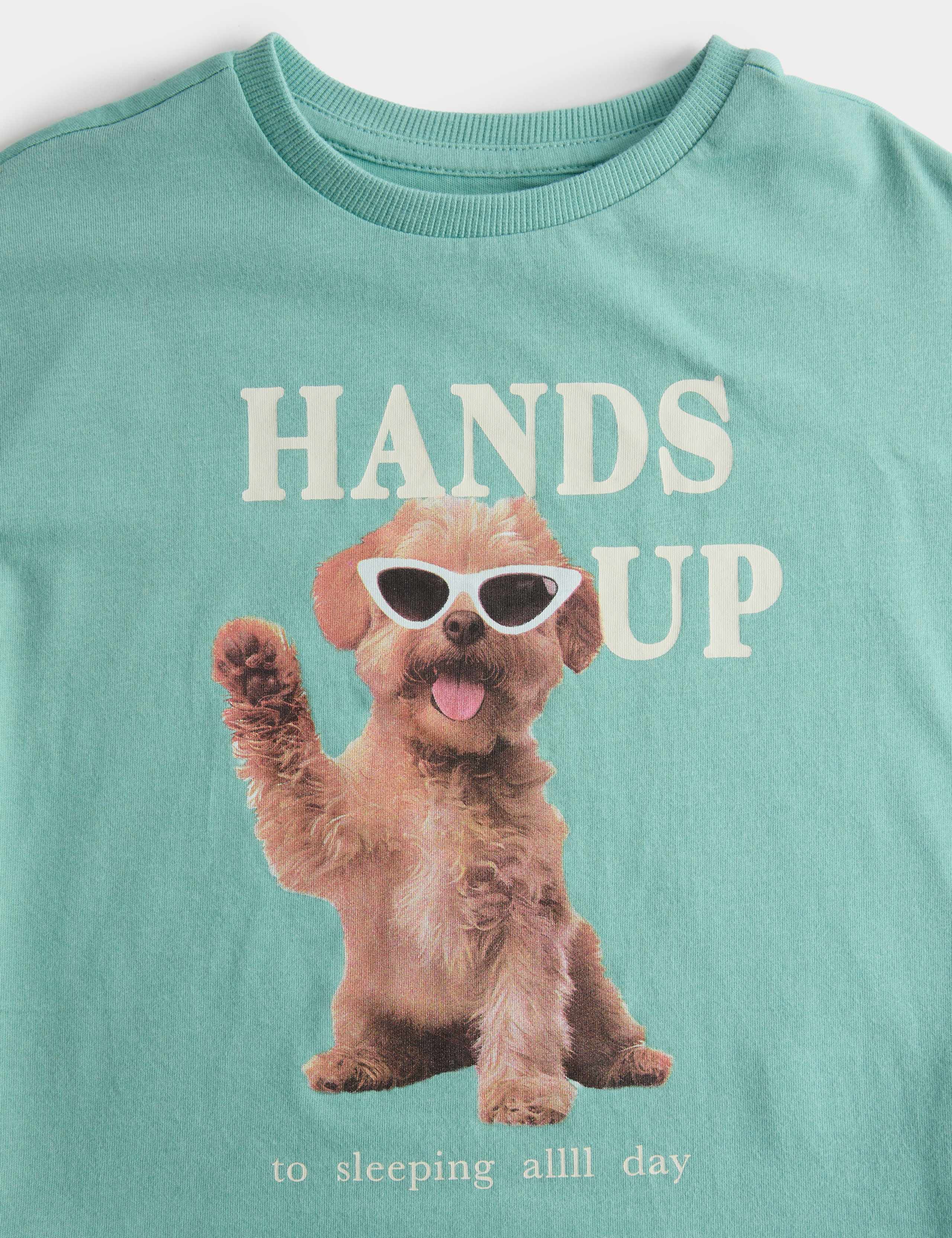 2 Pack Pure Cotton Dog Graphic Pyjama Sets (1-8 Yrs) 2 of 2