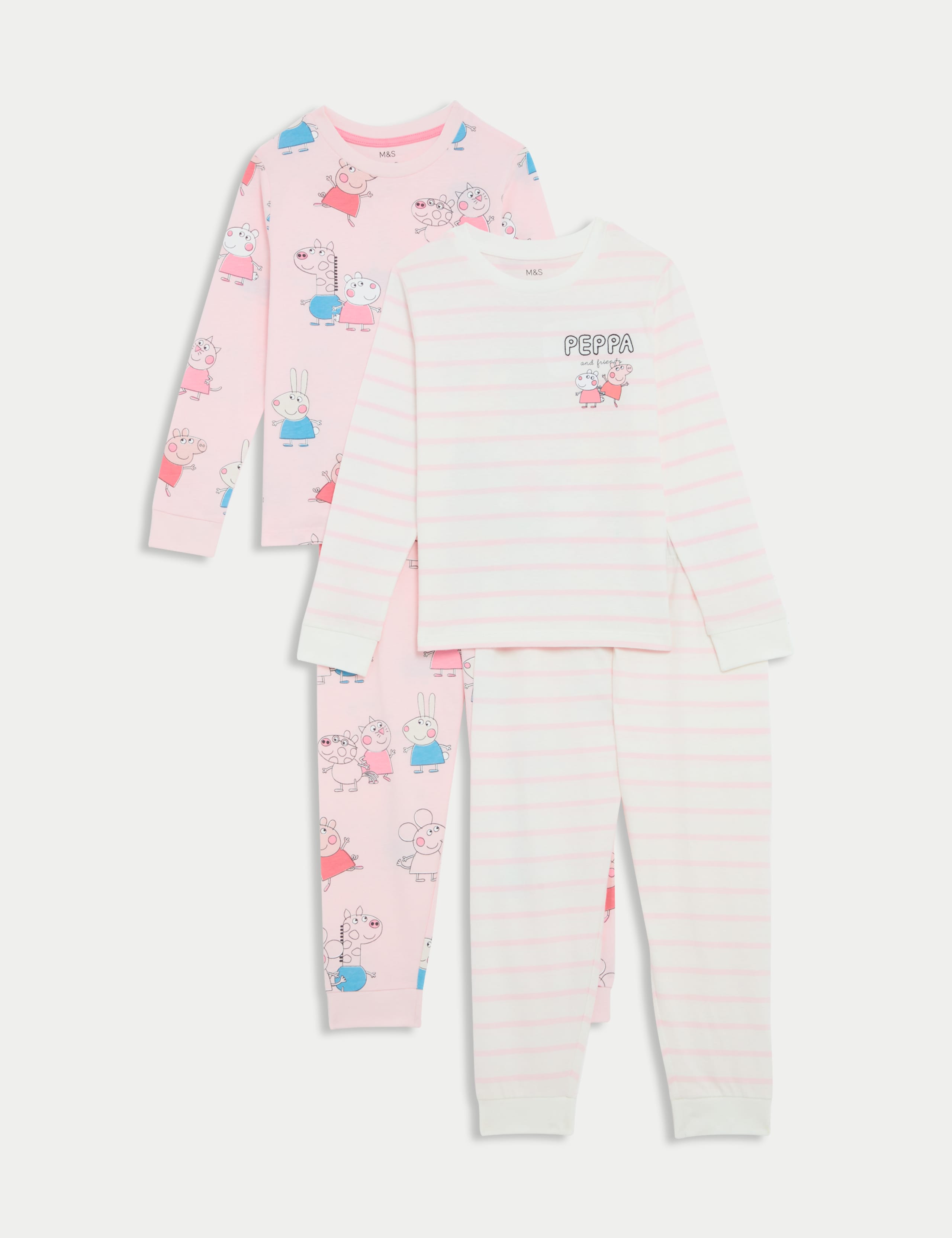 2 Pack Pure Cotton Peppa Pig™ Pyjamas (1-7 Yrs) 1 of 2