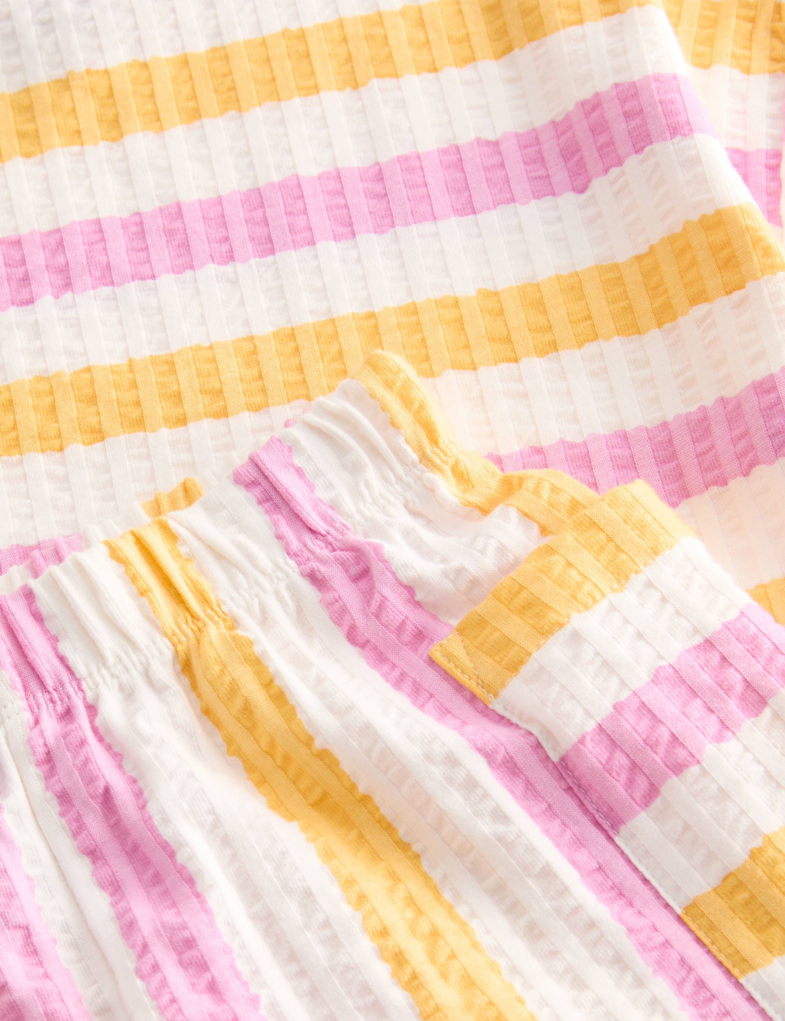 Pure Cotton Striped Short Pyjamas (1-8 Yrs) 2 of 2