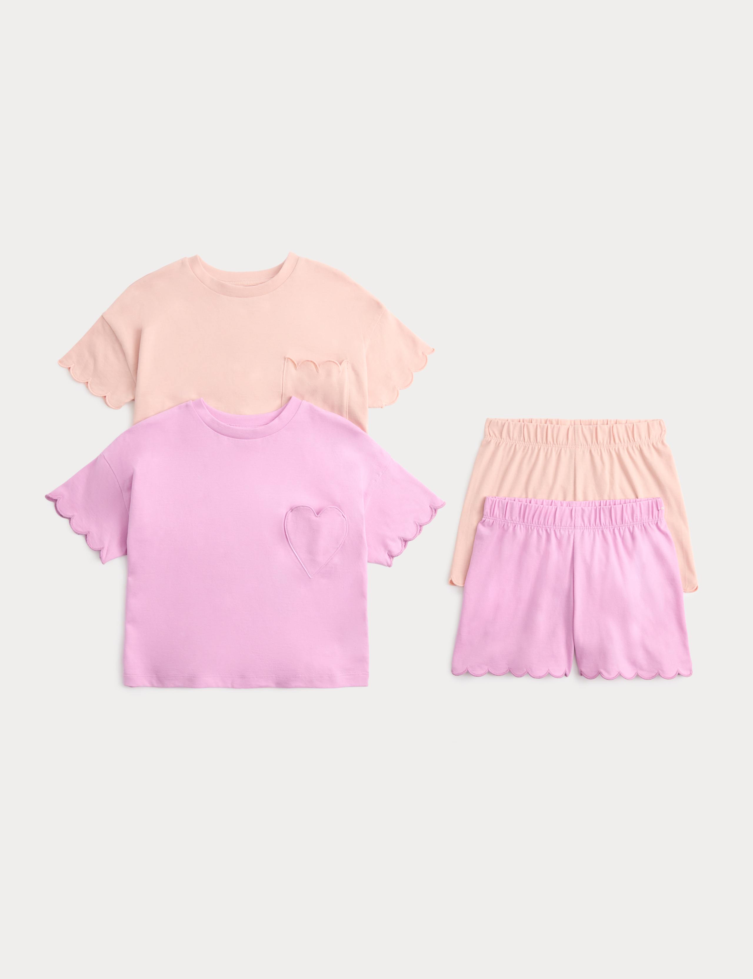 Kids' 2 Pack Graphic Short Pyjama Sets (1-8 Yrs) 1 of 1