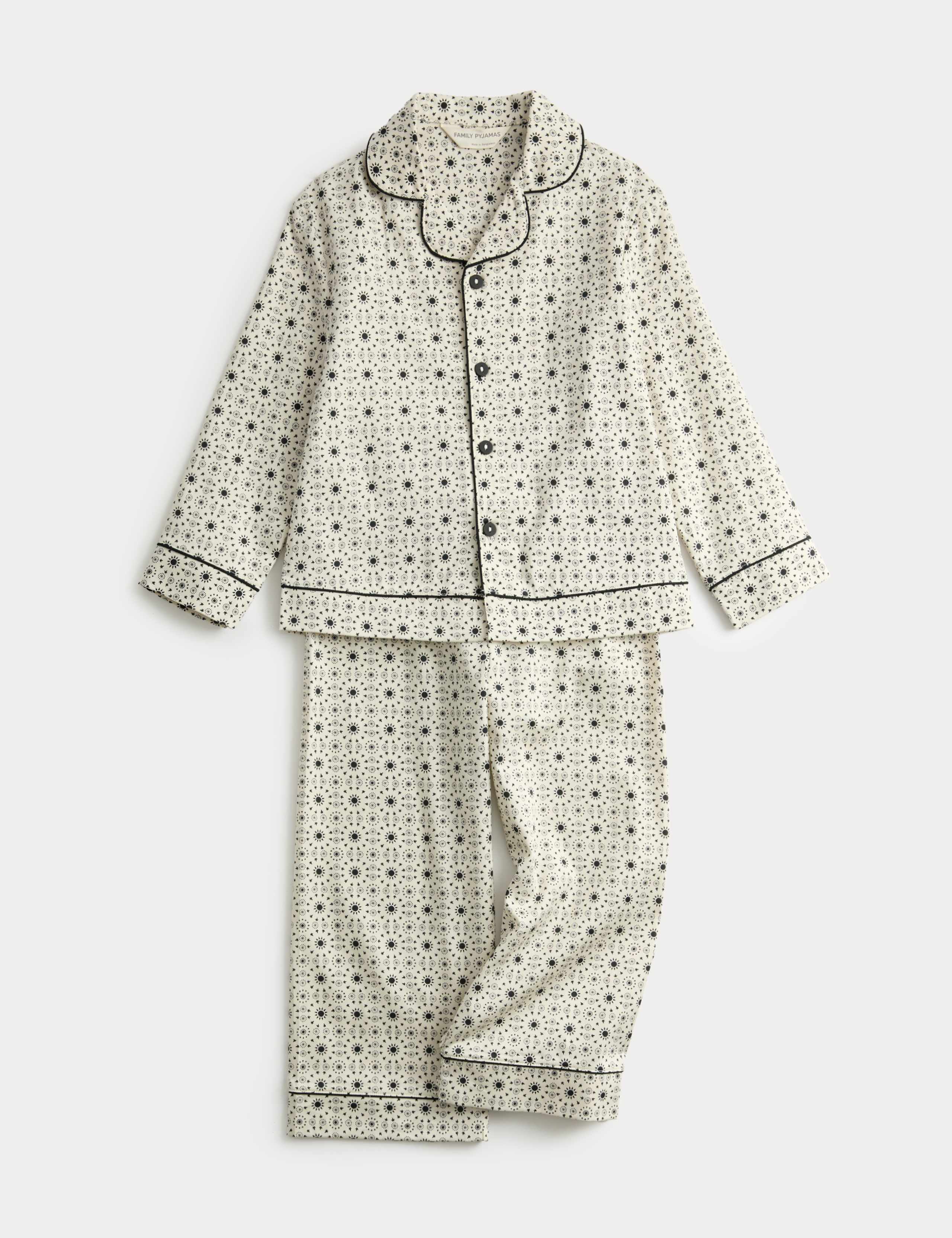 Pure Cotton Sateen Revere Eid Pyjamas (1-16 Yrs) 1 of 3