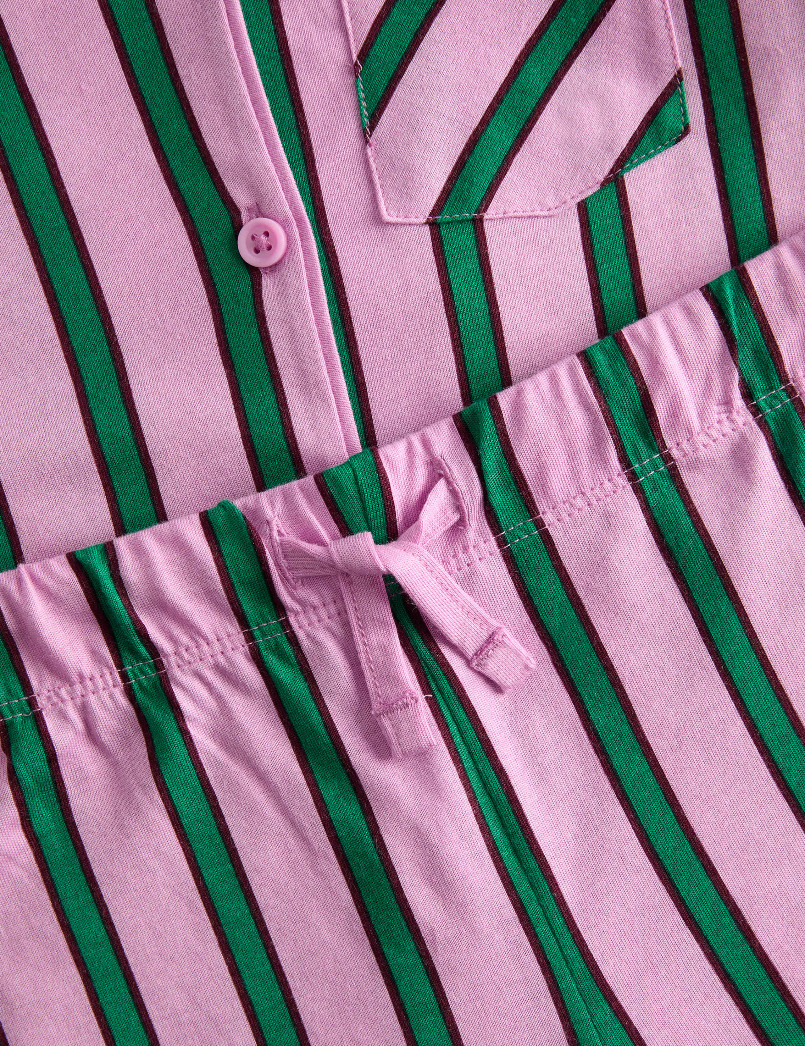 Pure Cotton Striped Pyjamas (1-8 Yrs) 2 of 2