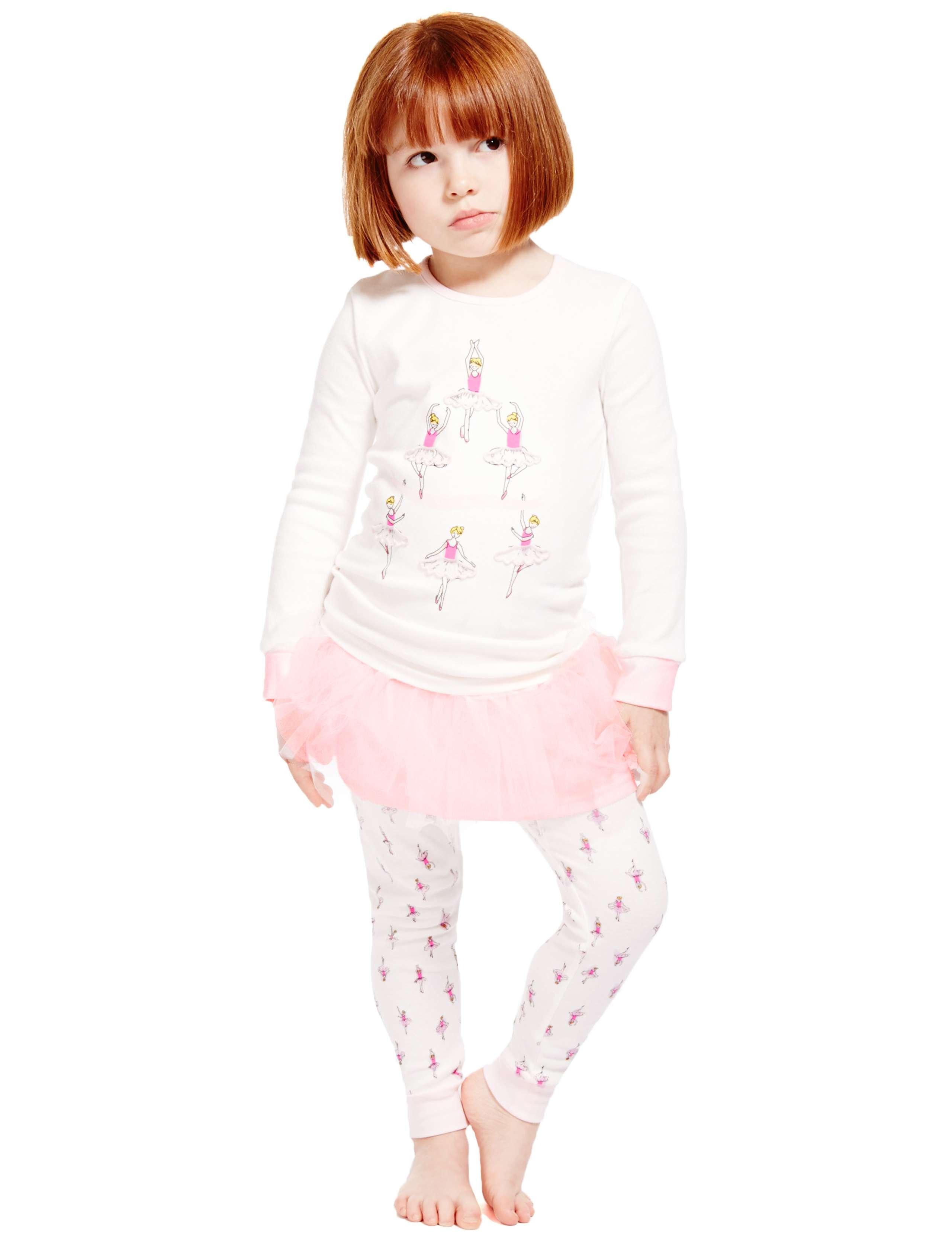 Ballerina Stay Soft Tutu Pyjamas (1-7 Years) | M&S