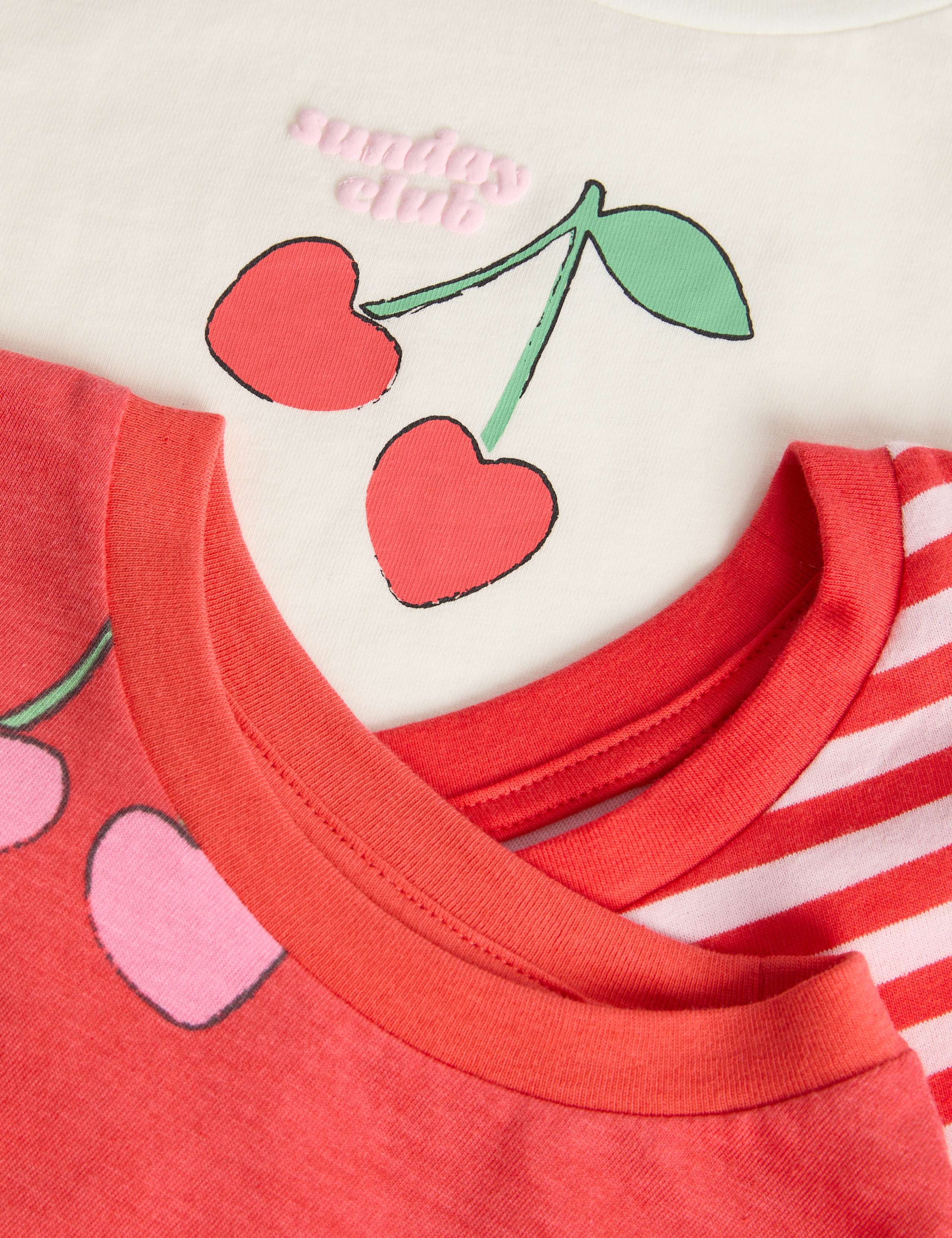 3 Pack Pure Cotton Fruit Graphic Pyjama Sets (12 Mths - 8 Yrs) 2 of 3