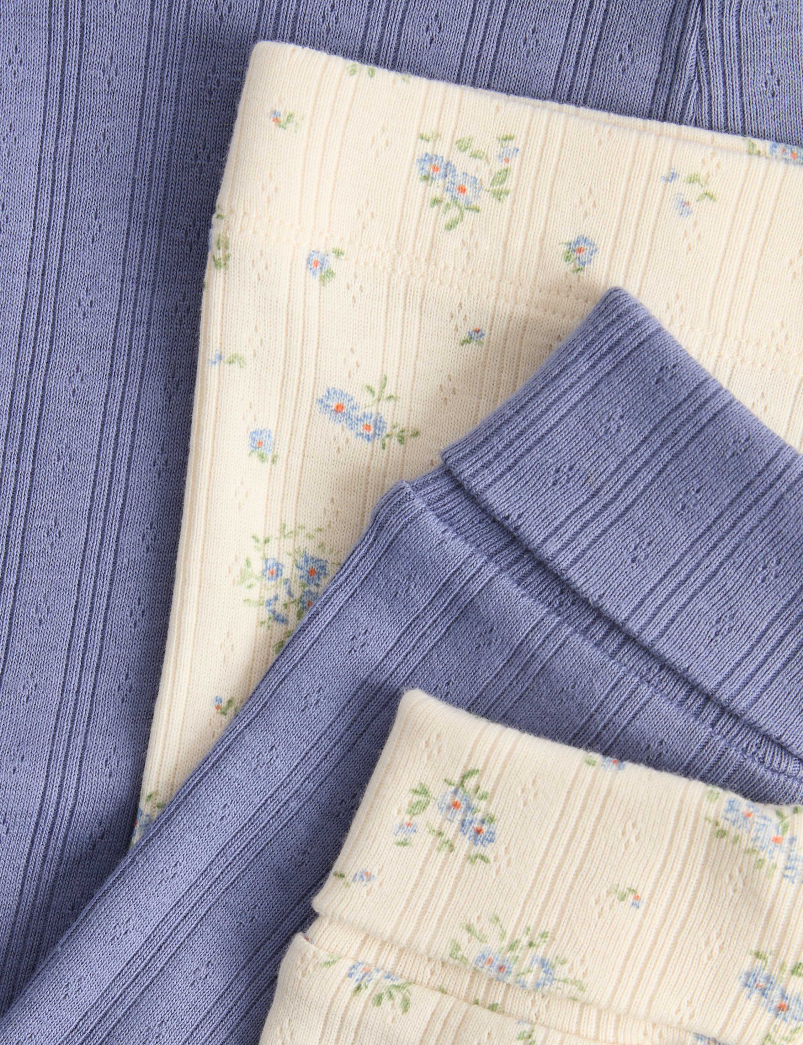 2 Pack Cotton Rich Frill Shoulder Pyjama Sets (0-8 Yrs) 2 of 3
