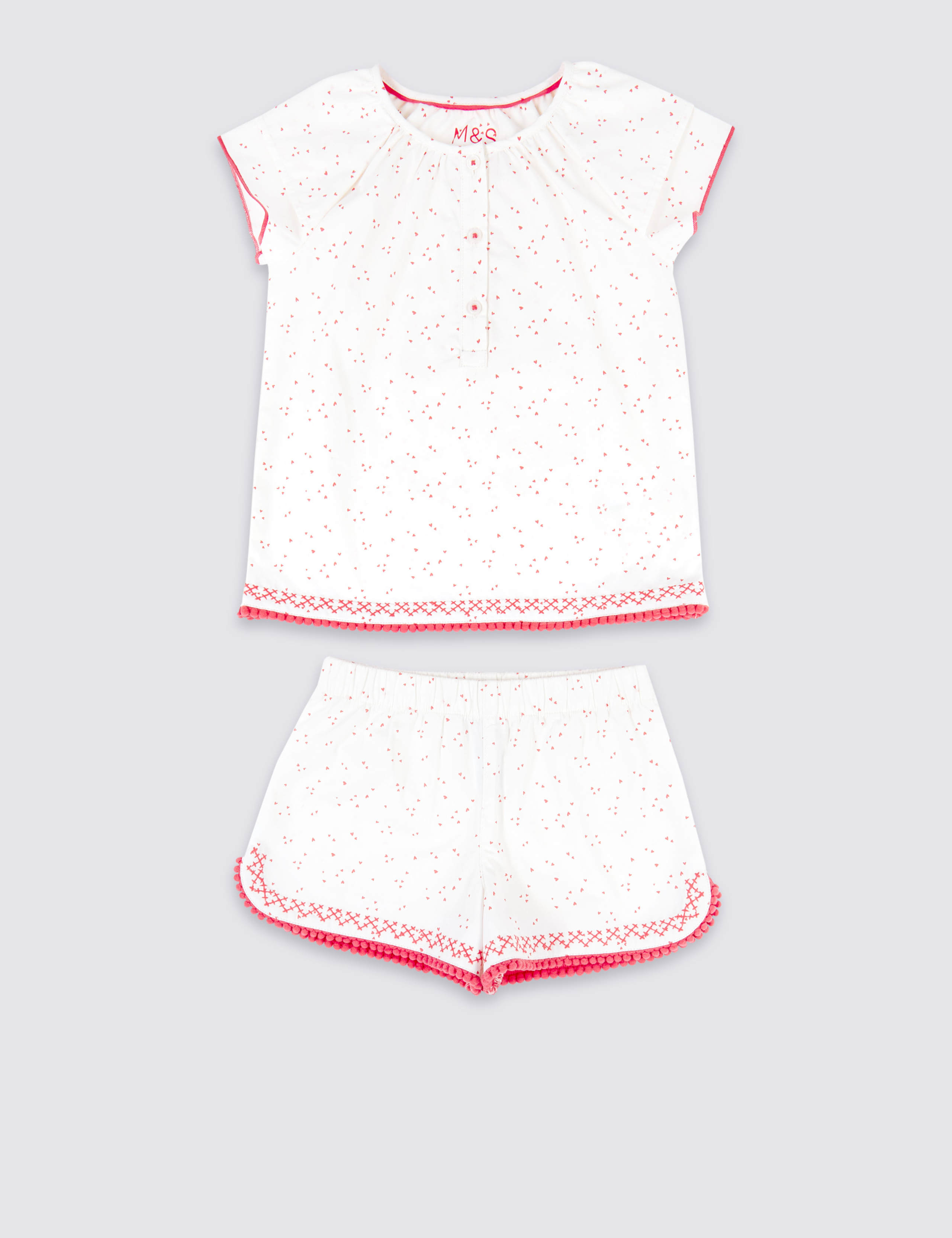 Pure Cotton Woven Short Pyjamas (1-7 Years) 2 of 4