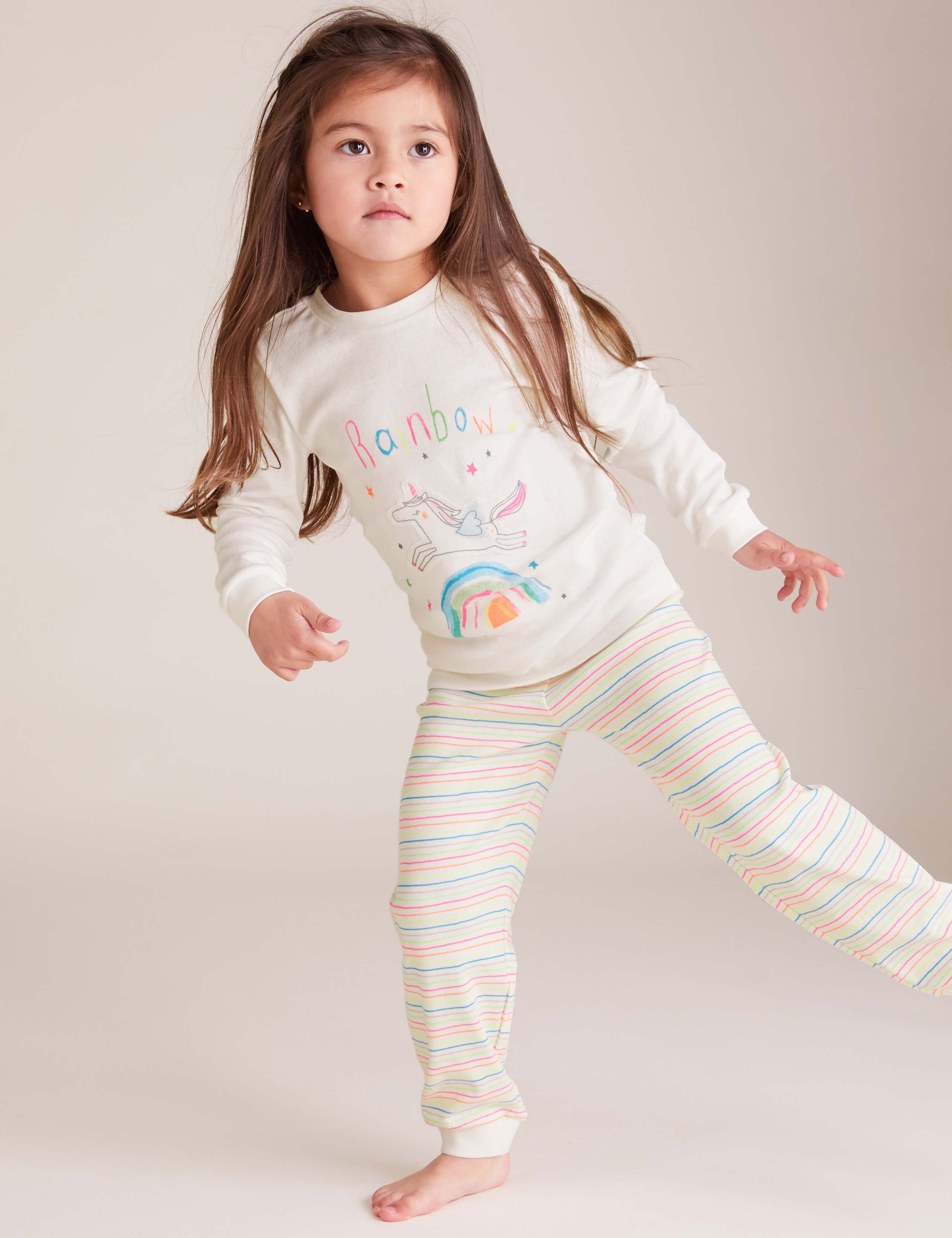 2pk Pure Cotton Unicorn Pyjama Set (1-7 Yrs) 5 of 5