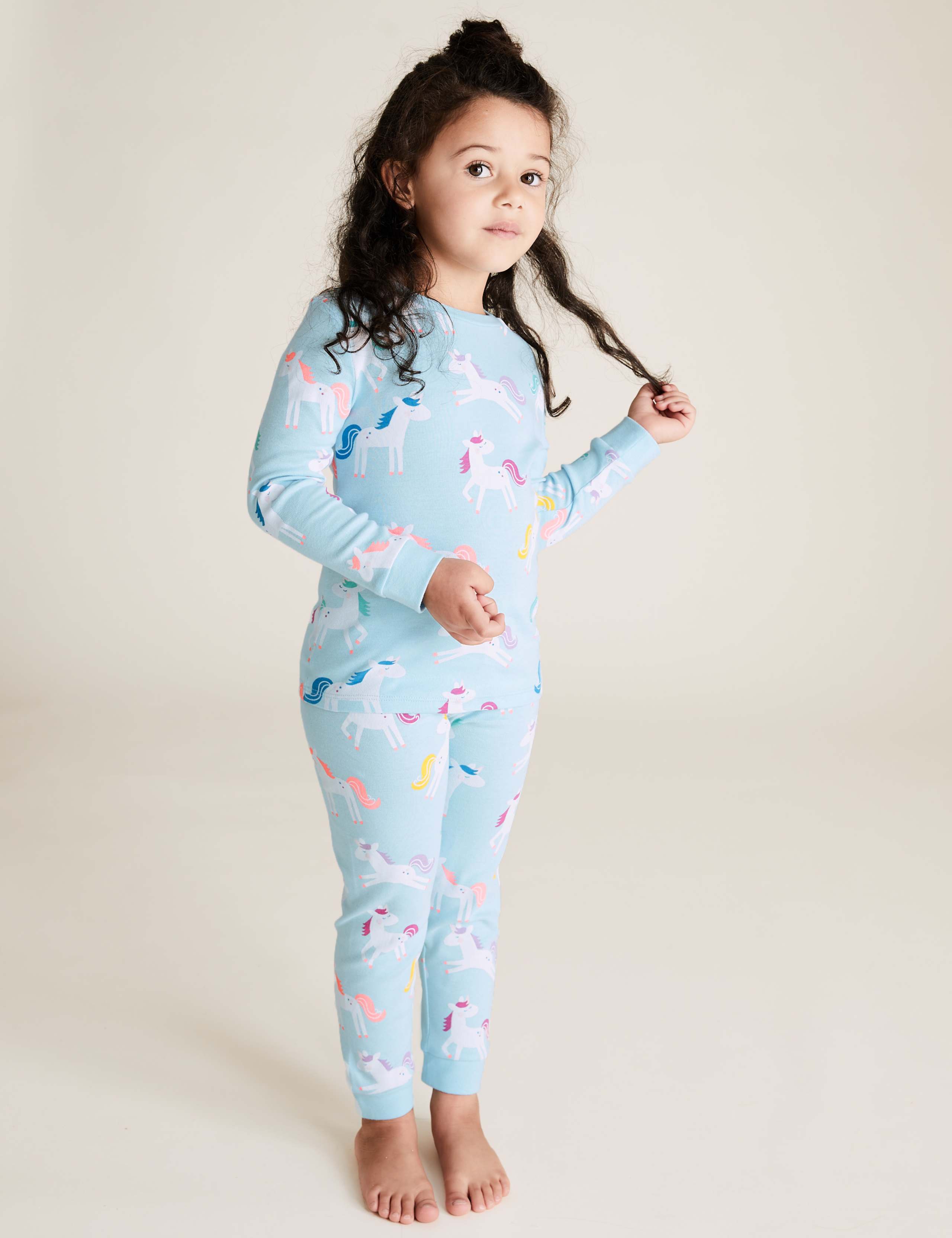 3 Pack Cotton Patterned Pyjama Sets (1-7 Yrs) 2 of 6