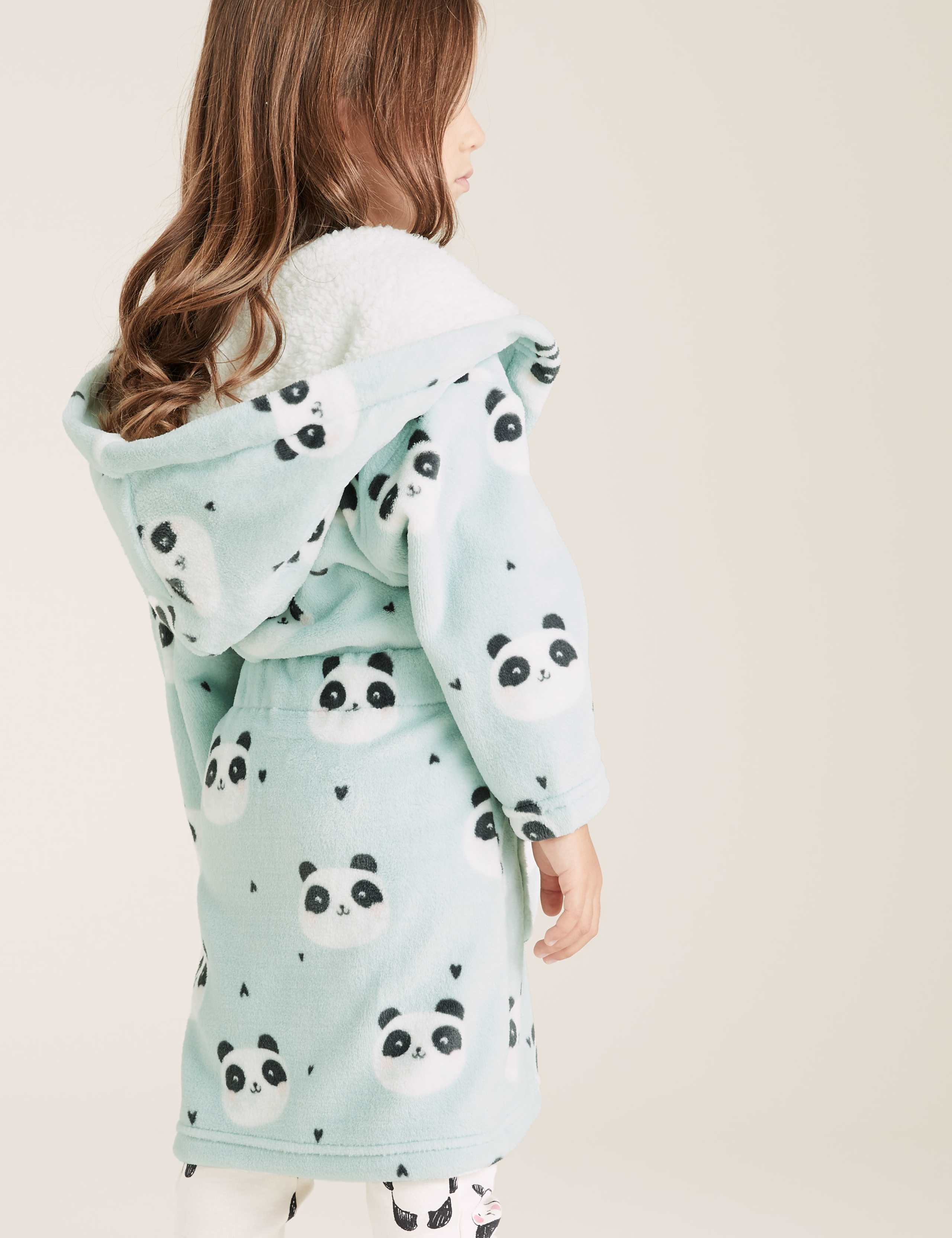 Fleece Panda Print Dressing Gown (1-7 Yrs) 3 of 3