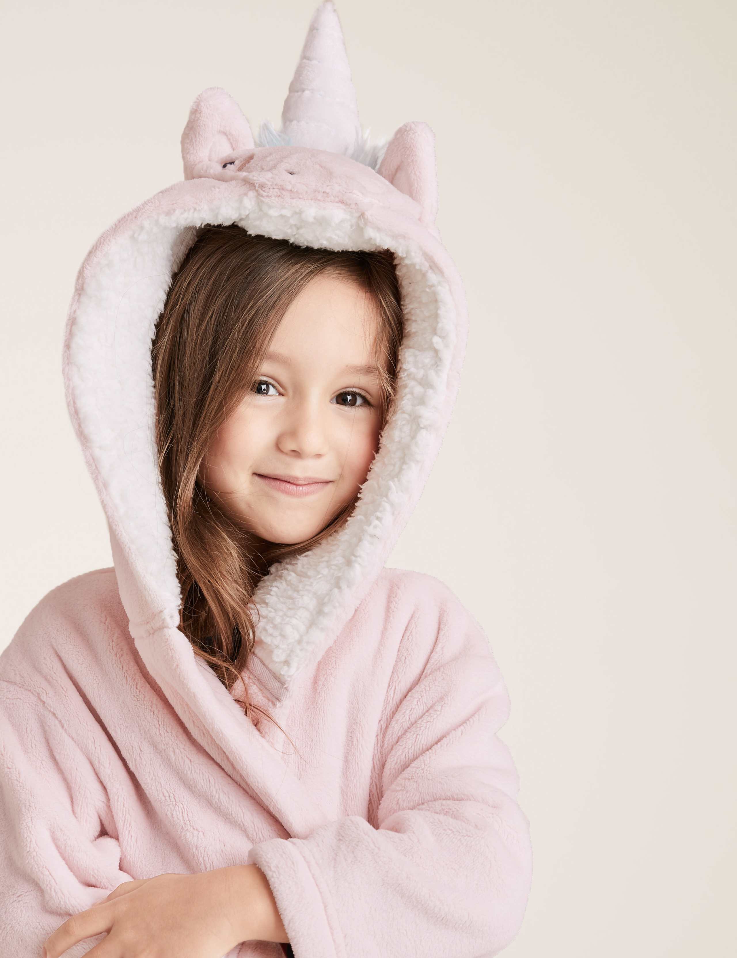 Fleece Unicorn Dressing Gown (1-7 Yrs) 2 of 3