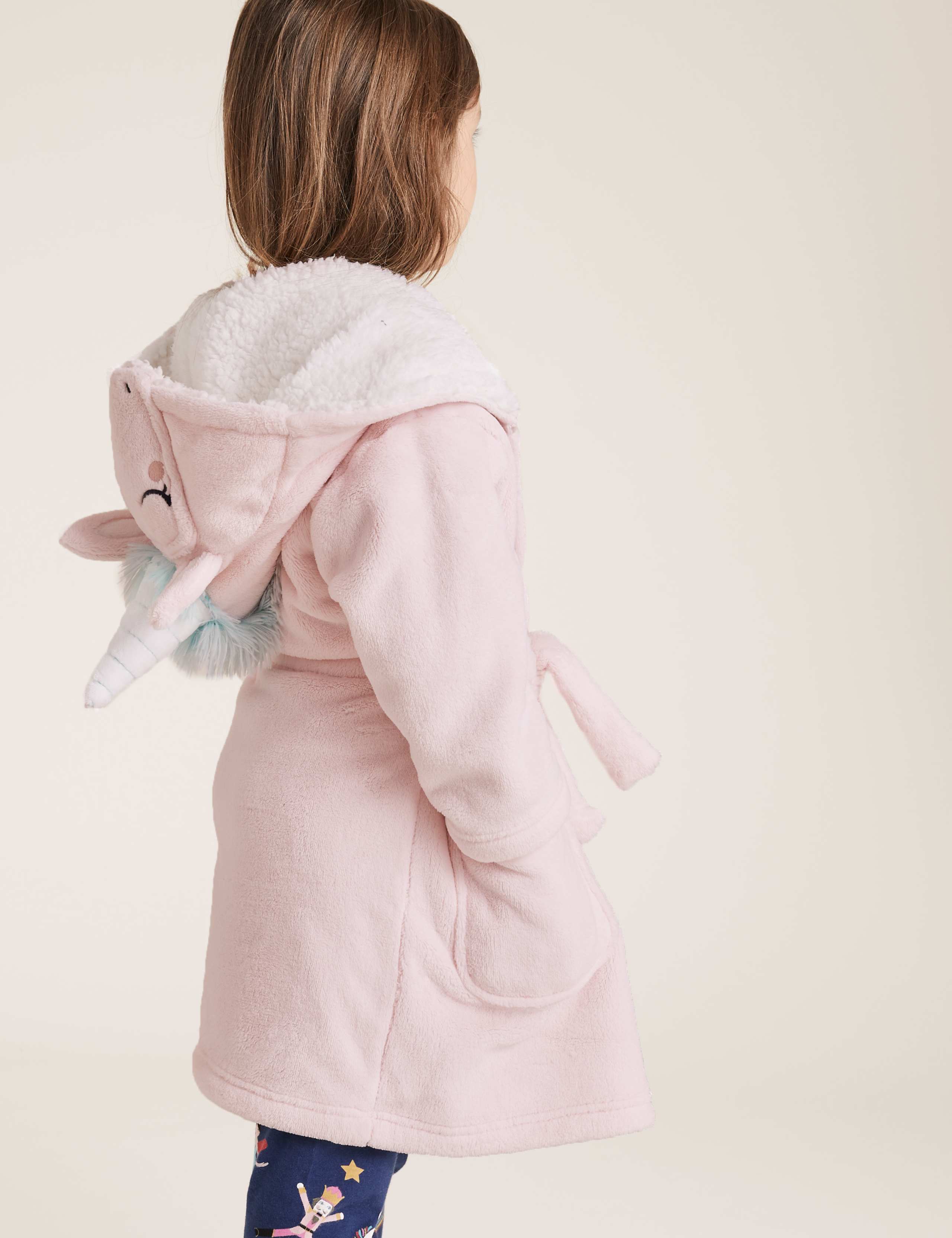 Fleece Unicorn Dressing Gown (1-7 Yrs) 3 of 3