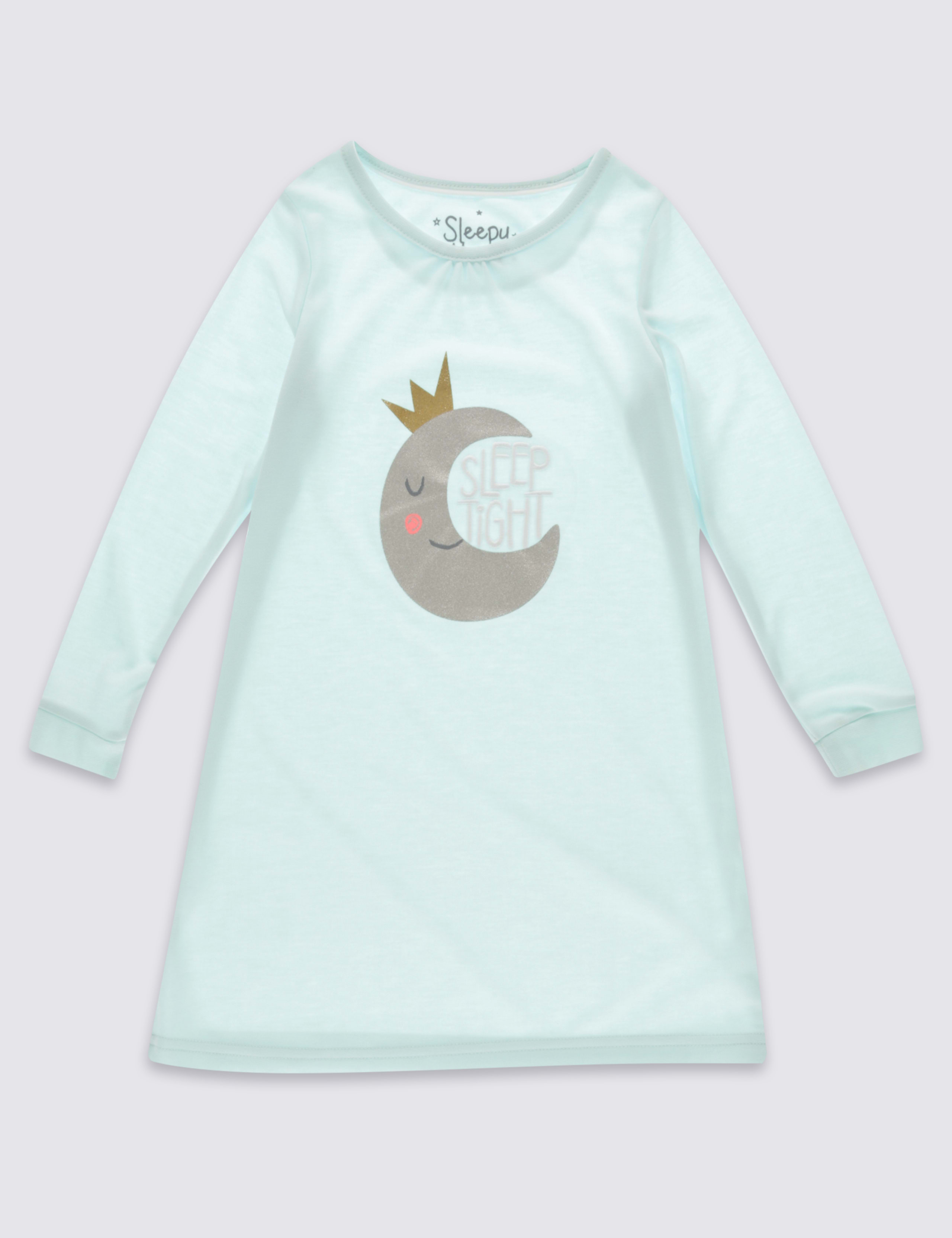 Long Sleeve Sleep Nightdress (1-8 Years) 2 of 5