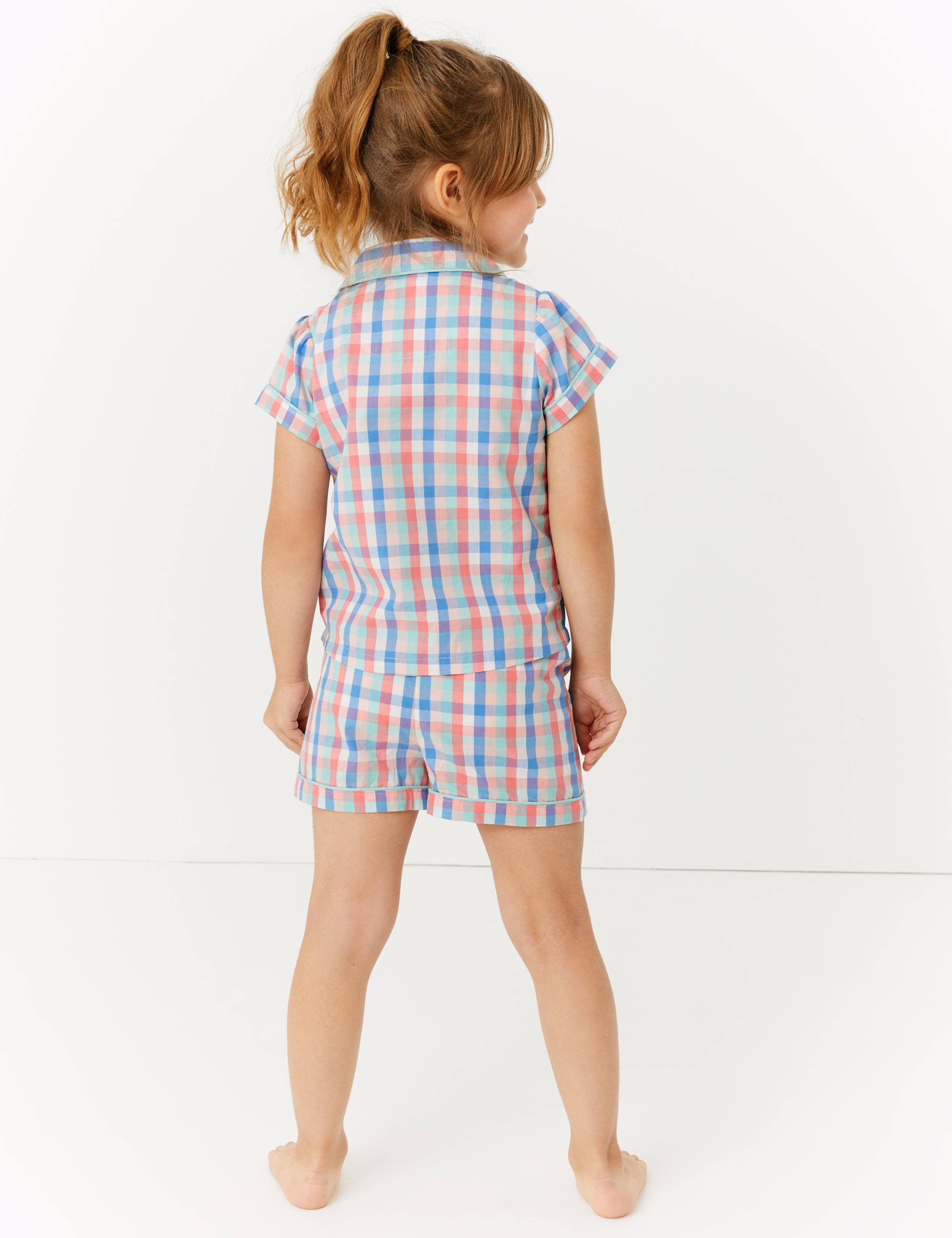 Cotton Checked Short Pyjama Set (1-7 Yrs) 3 of 4