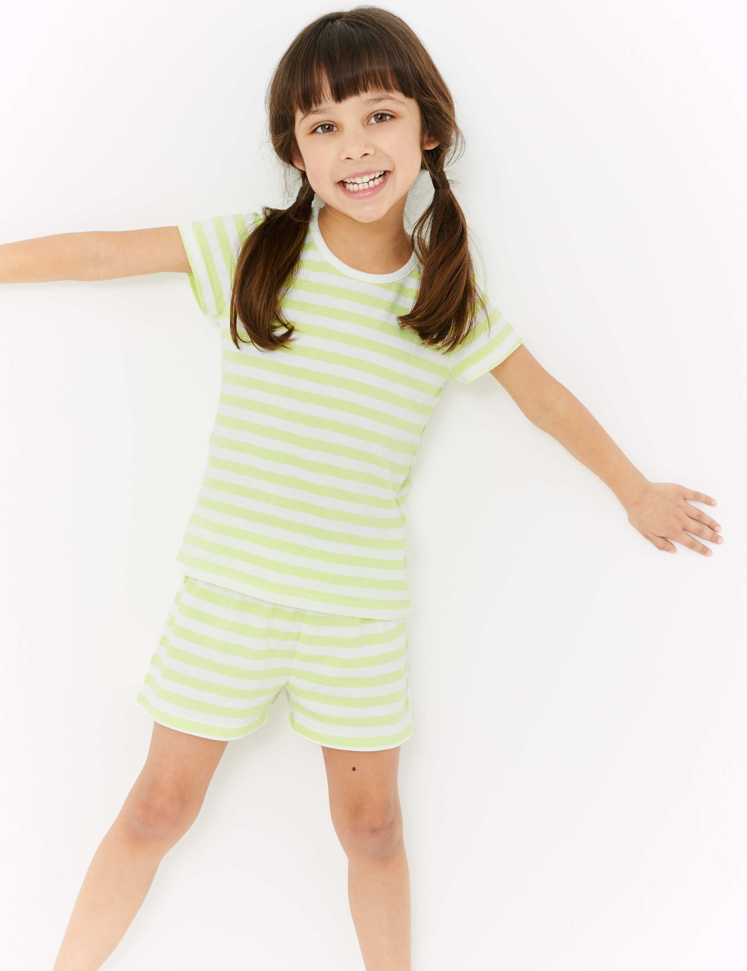 3 Pack Cotton Striped Short Pyjama Sets (1-7 Yrs) 4 of 6
