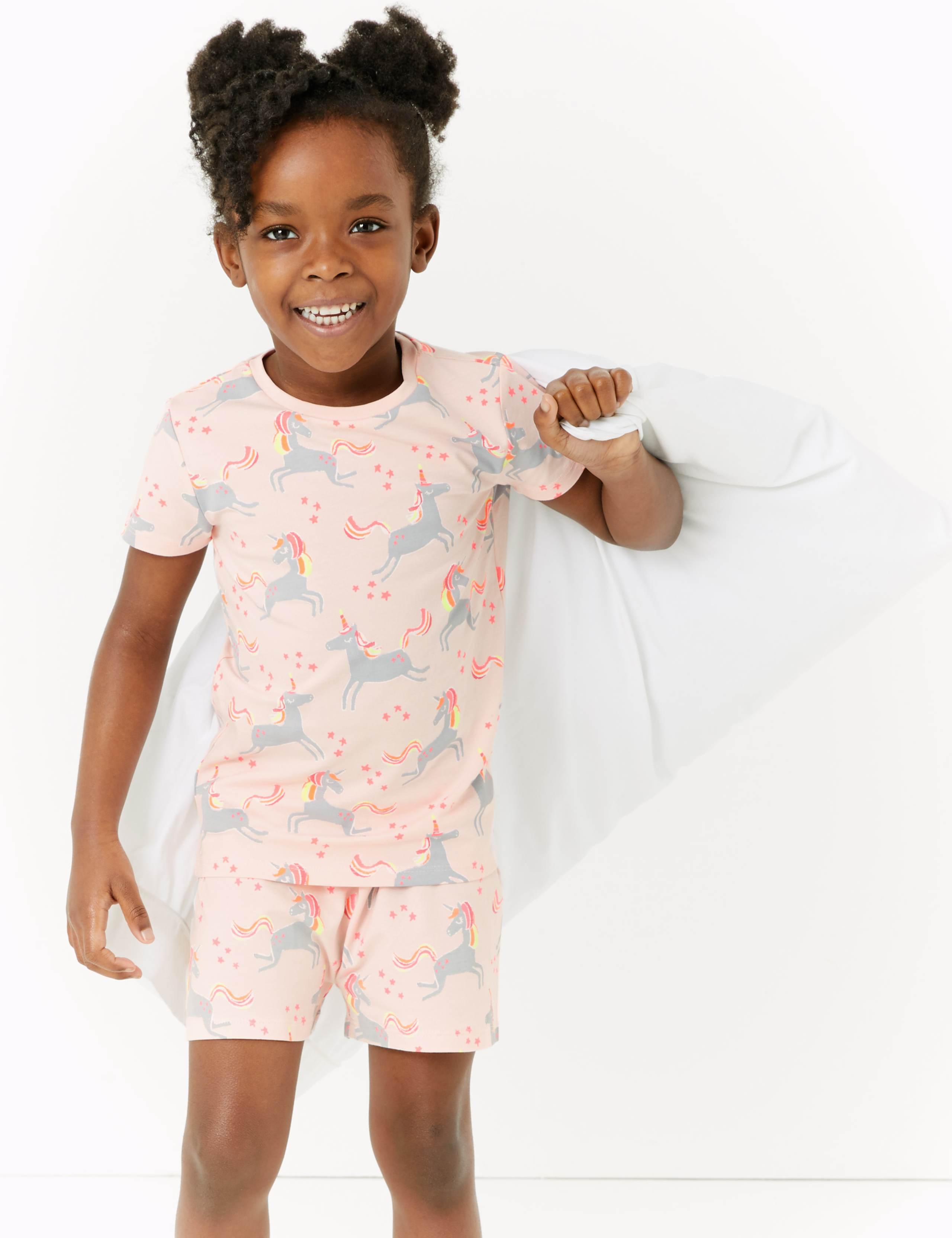 Cotton Unicorn Short Pyjama Set (1-7 Yrs) 1 of 4