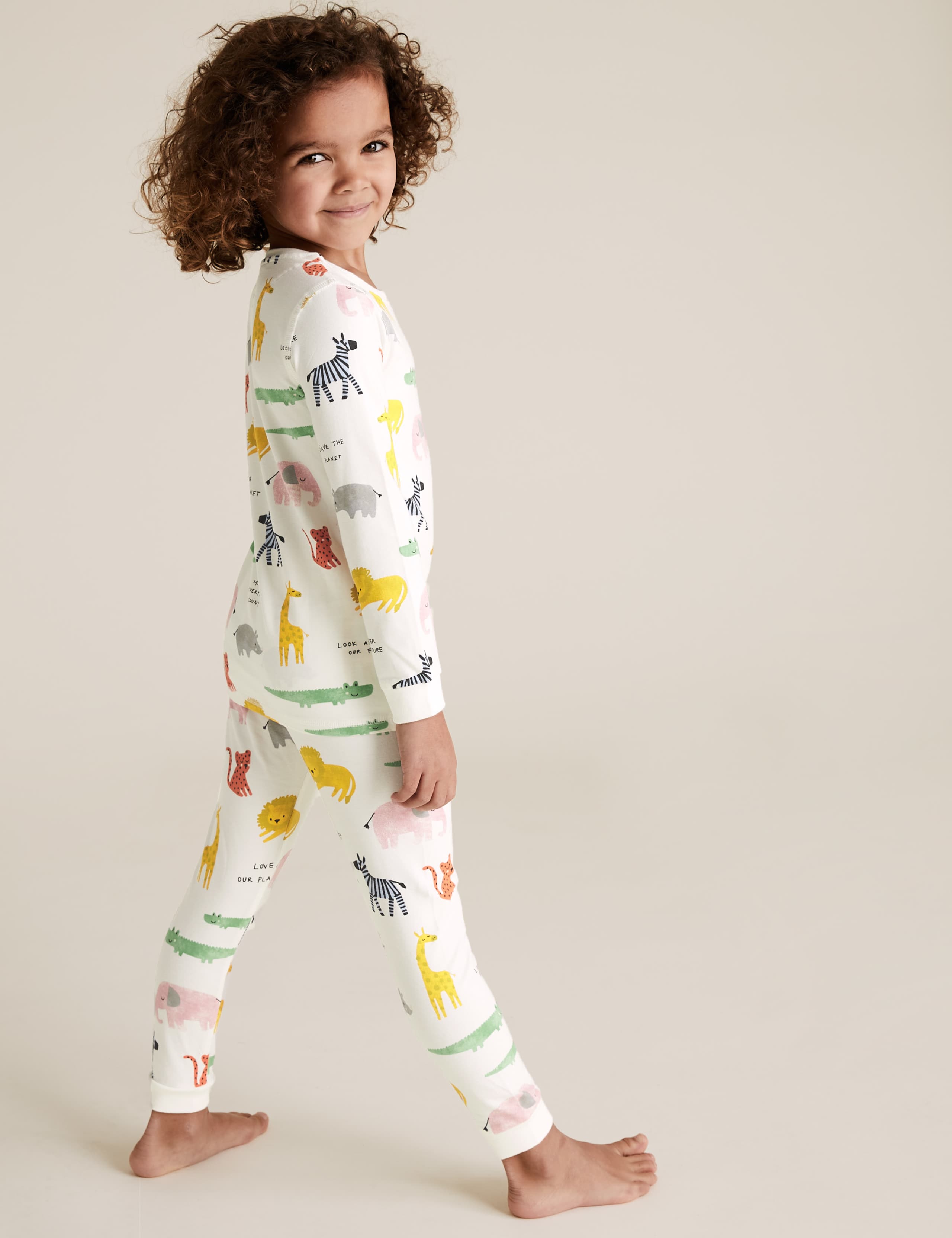 Cotton Animal Print Pyjama Set (1-7 Yrs) 3 of 4