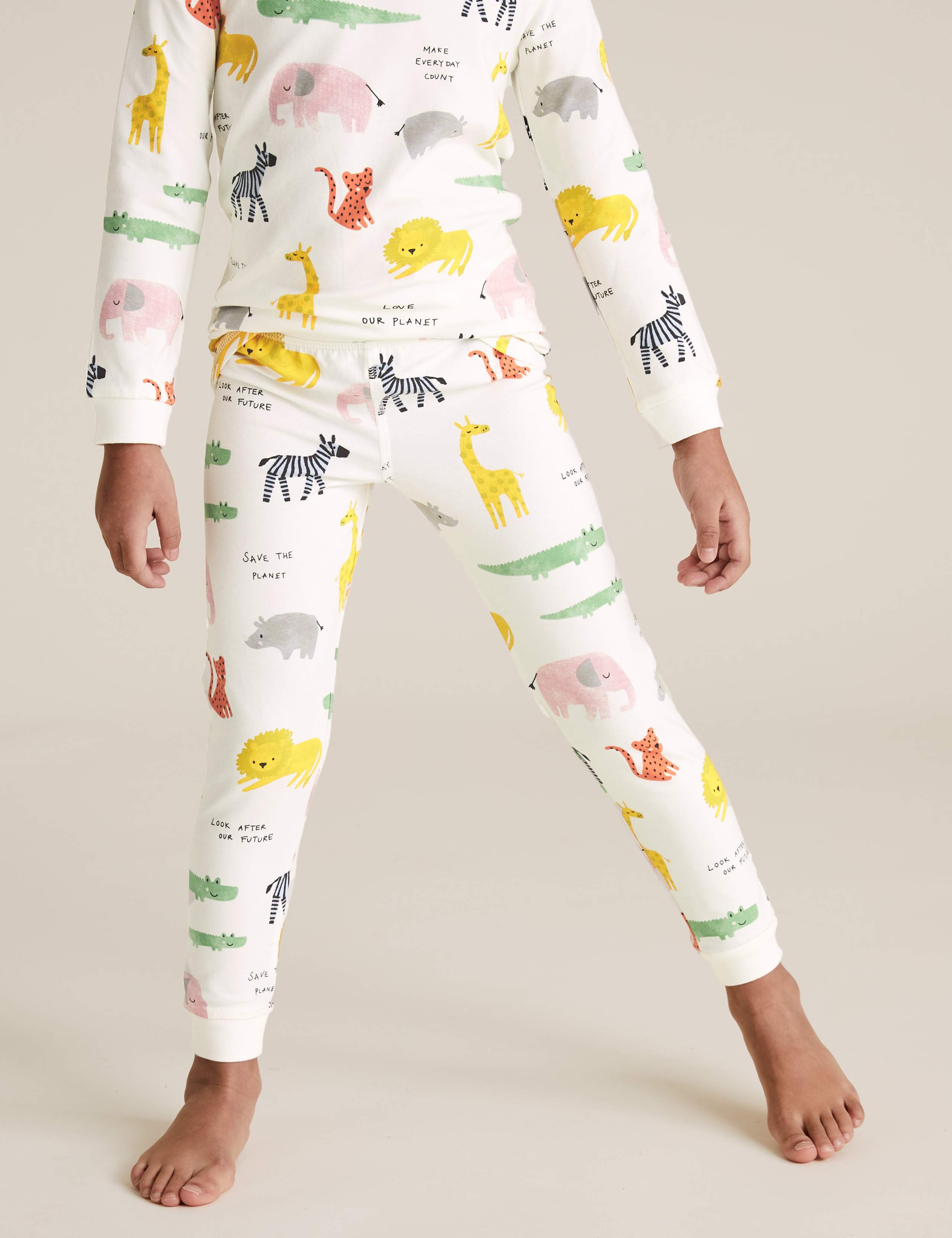 Cotton Animal Print Pyjama Set (1-7 Yrs) 4 of 4