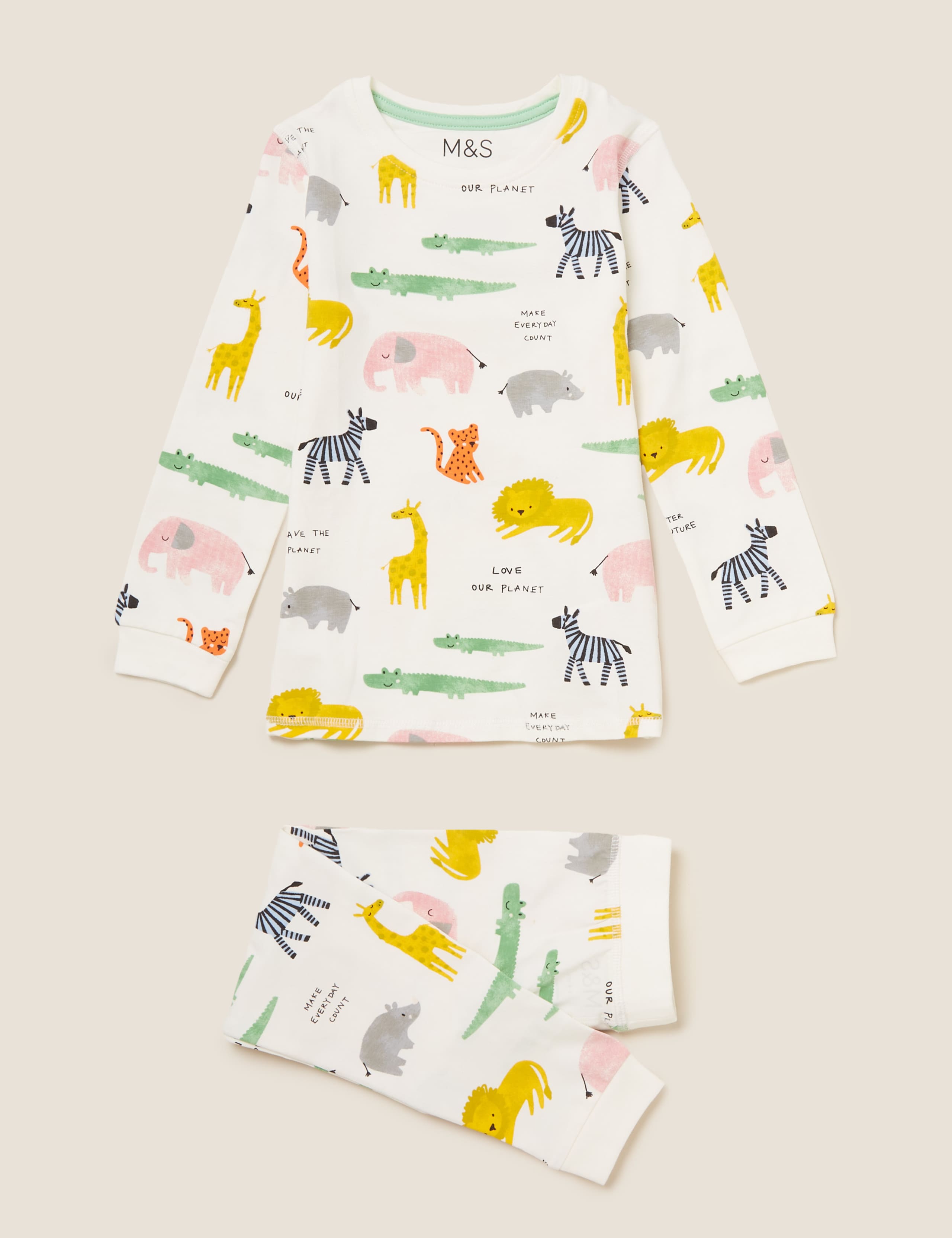Cotton Animal Print Pyjama Set (1-7 Yrs) 2 of 4