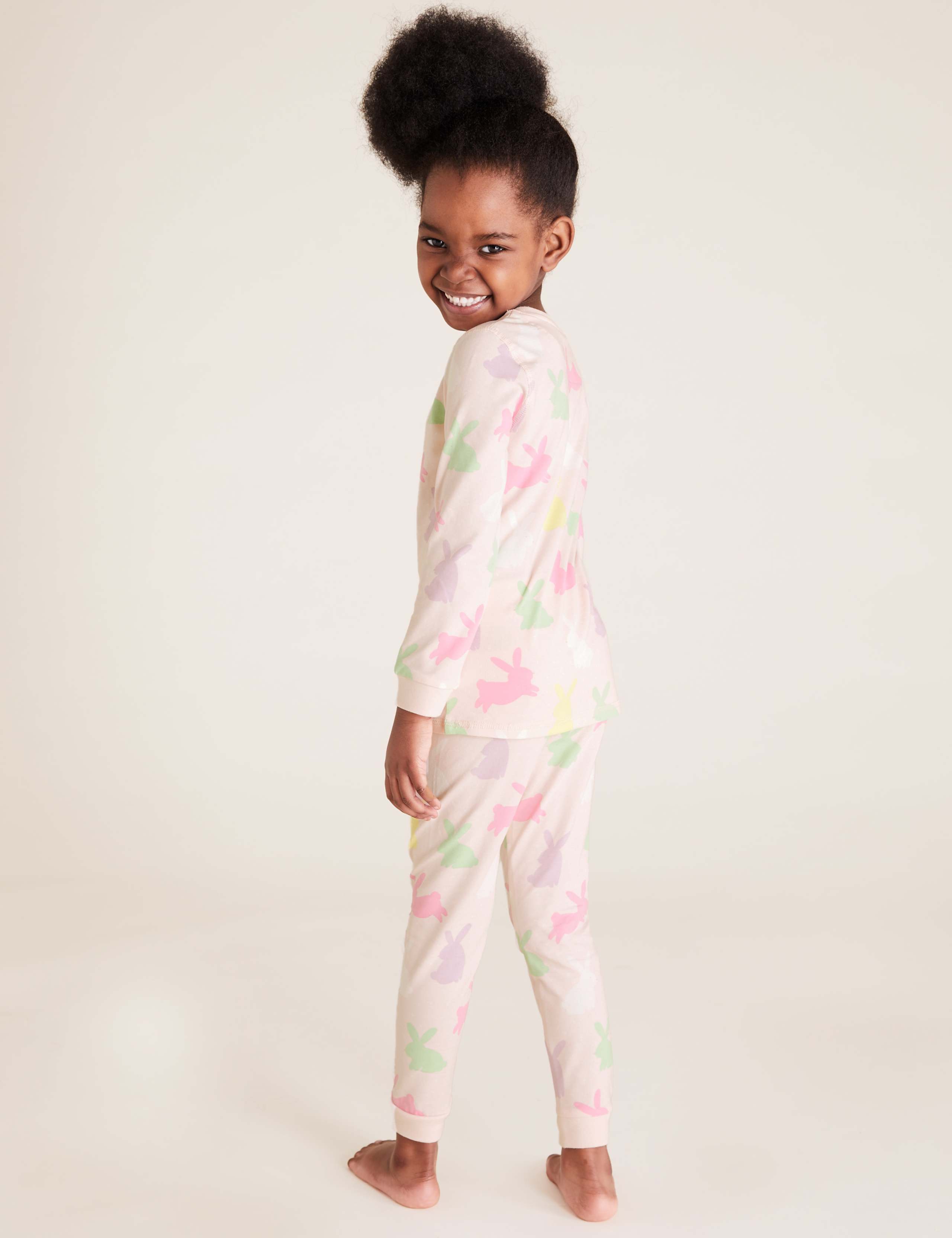 Cotton Bunny Print Pyjama Set (1-7 Yrs) 3 of 4