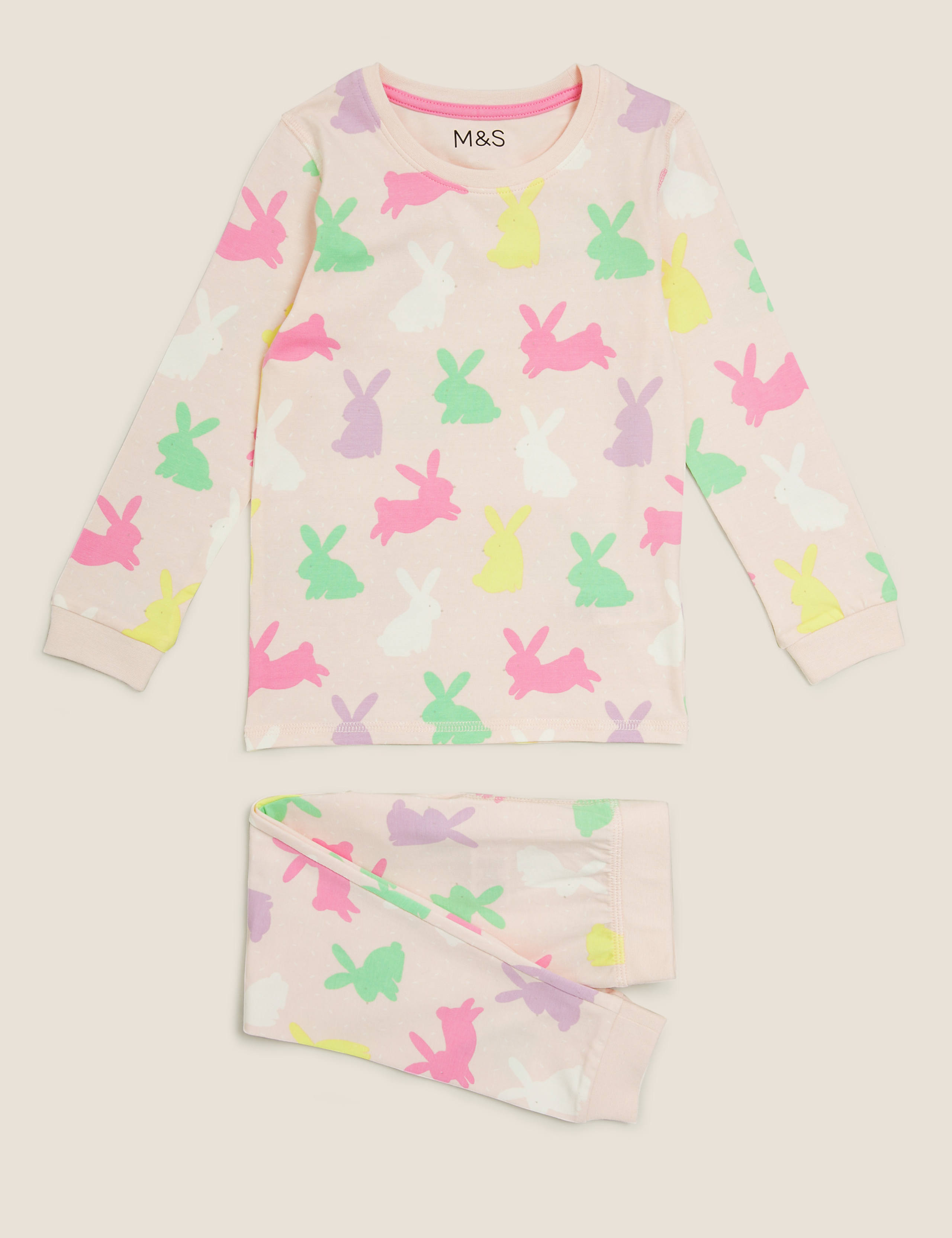 Cotton Bunny Print Pyjama Set (1-7 Yrs) 2 of 4