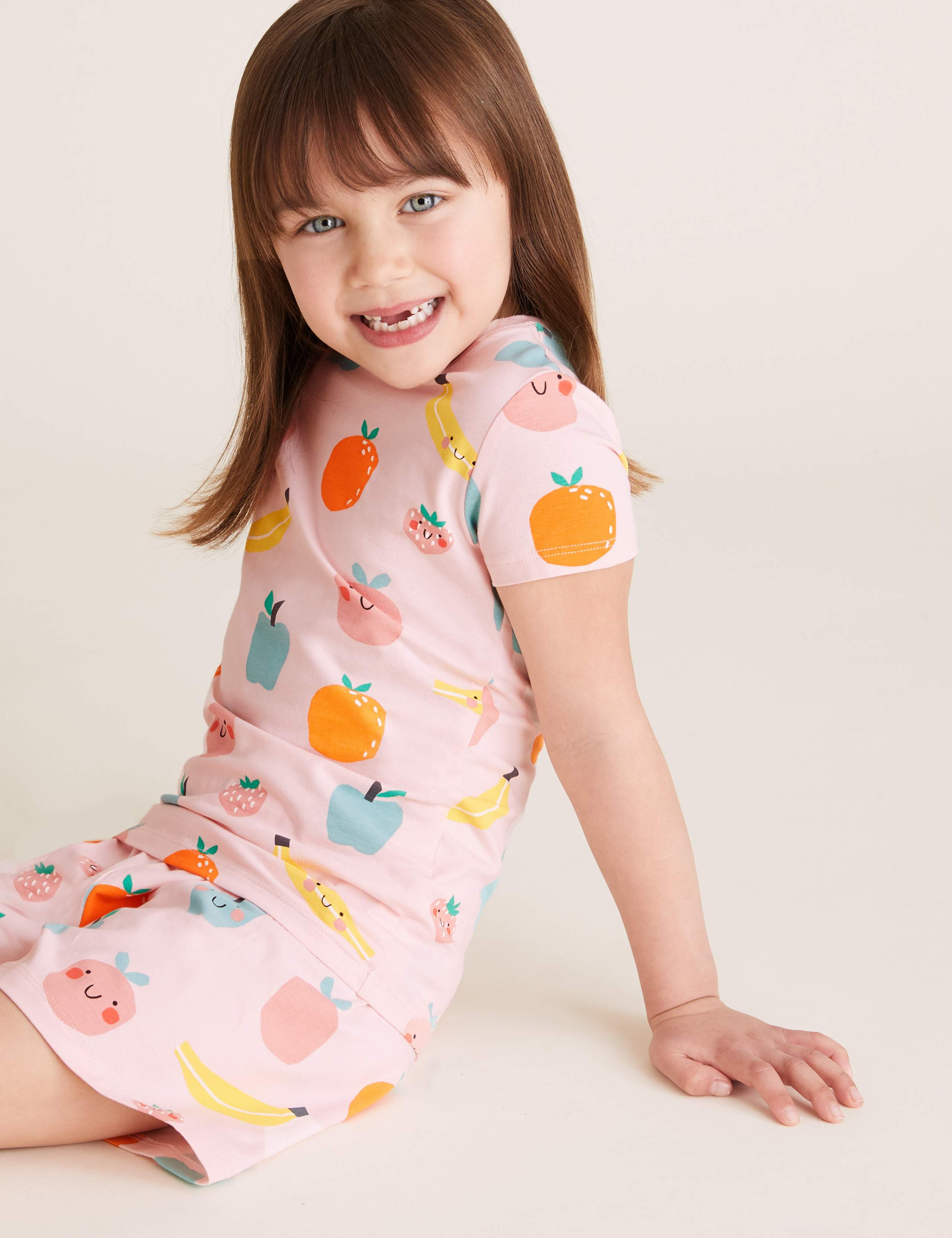 Cotton Fruit Short Pyjama Set (1-7 Yrs) 1 of 4
