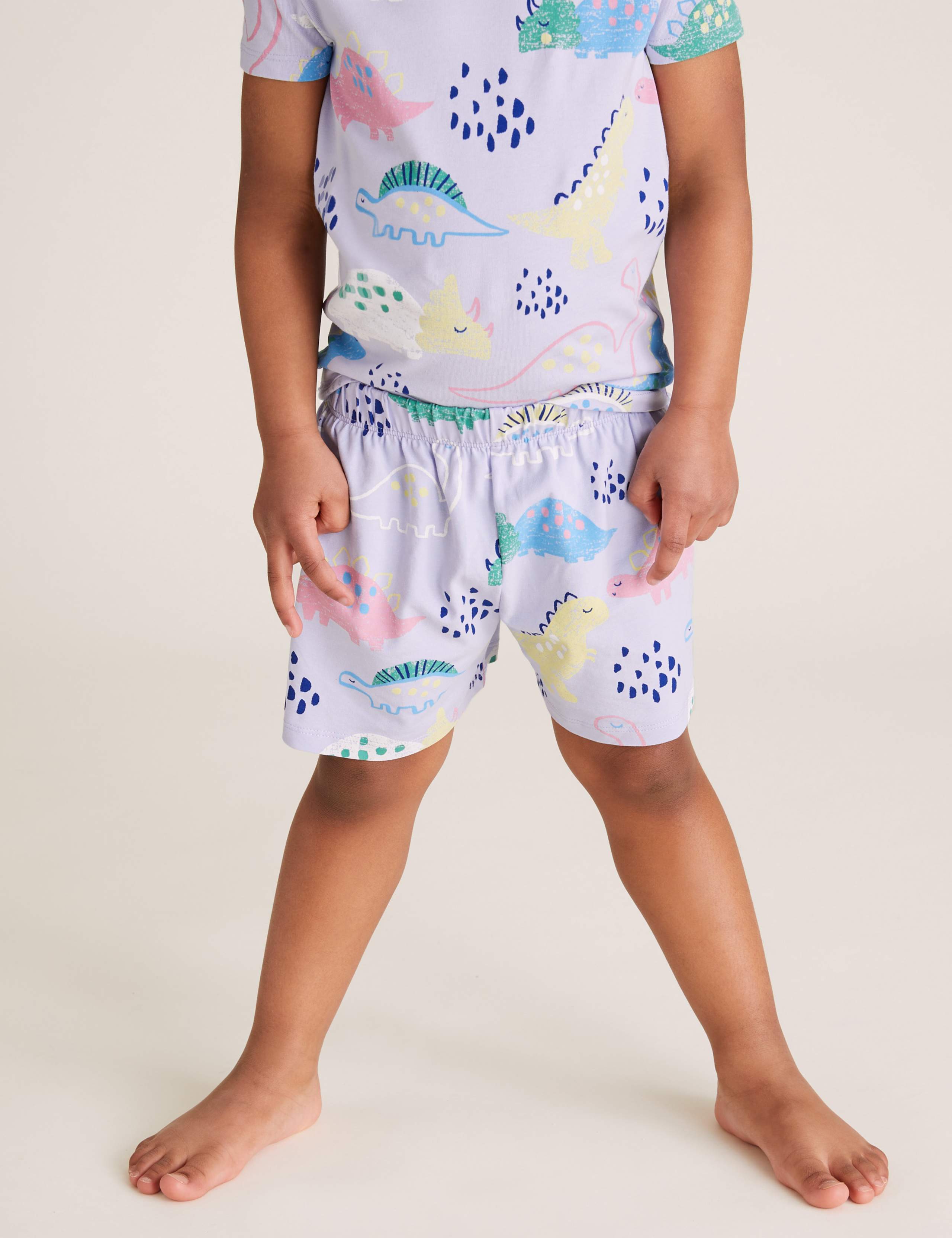 Cotton Dinosaur Short Pyjama Set (1-7 Yrs) 4 of 5