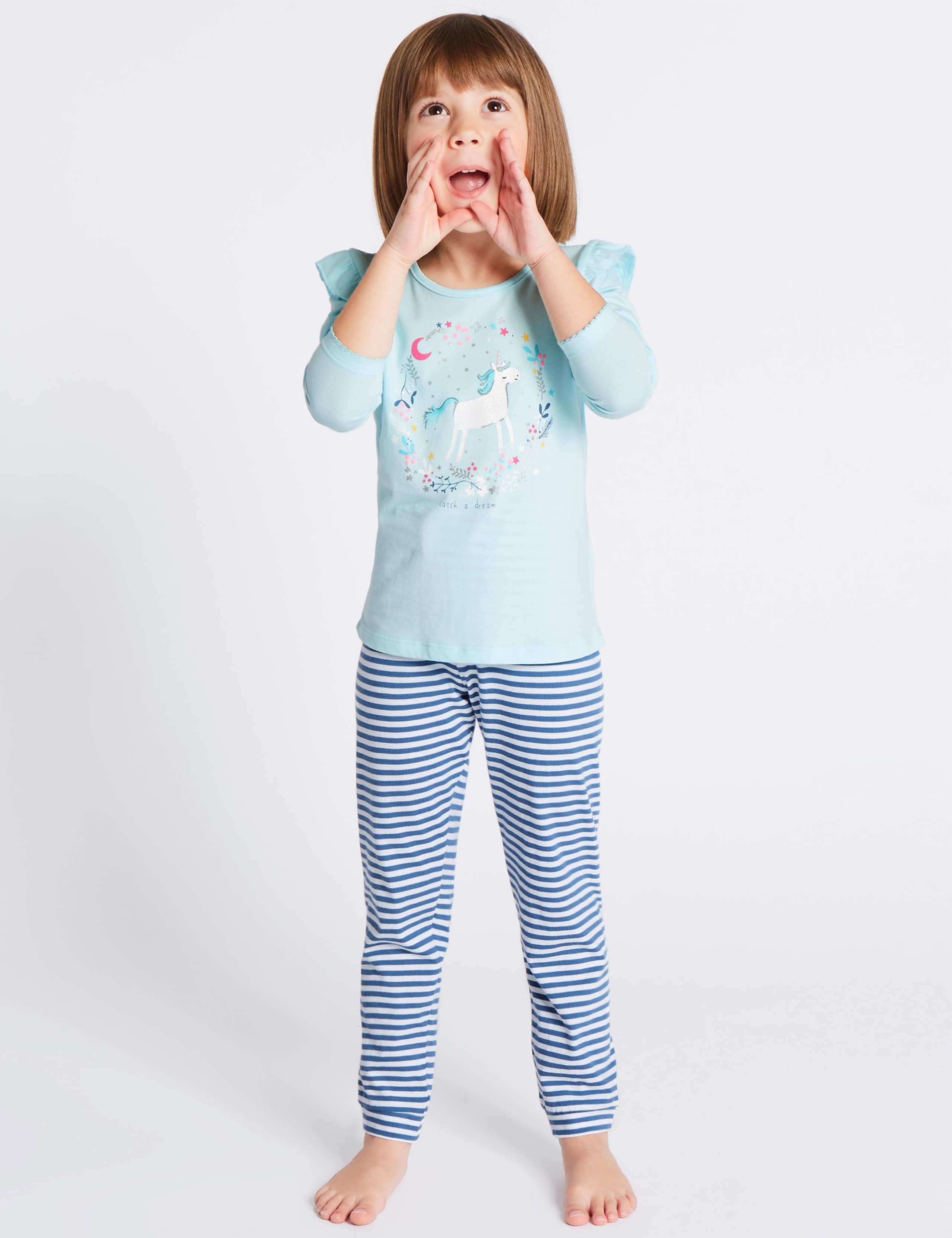 2 Pack Unicorn Bear Pyjamas (9 Months - 8 Years) 3 of 7