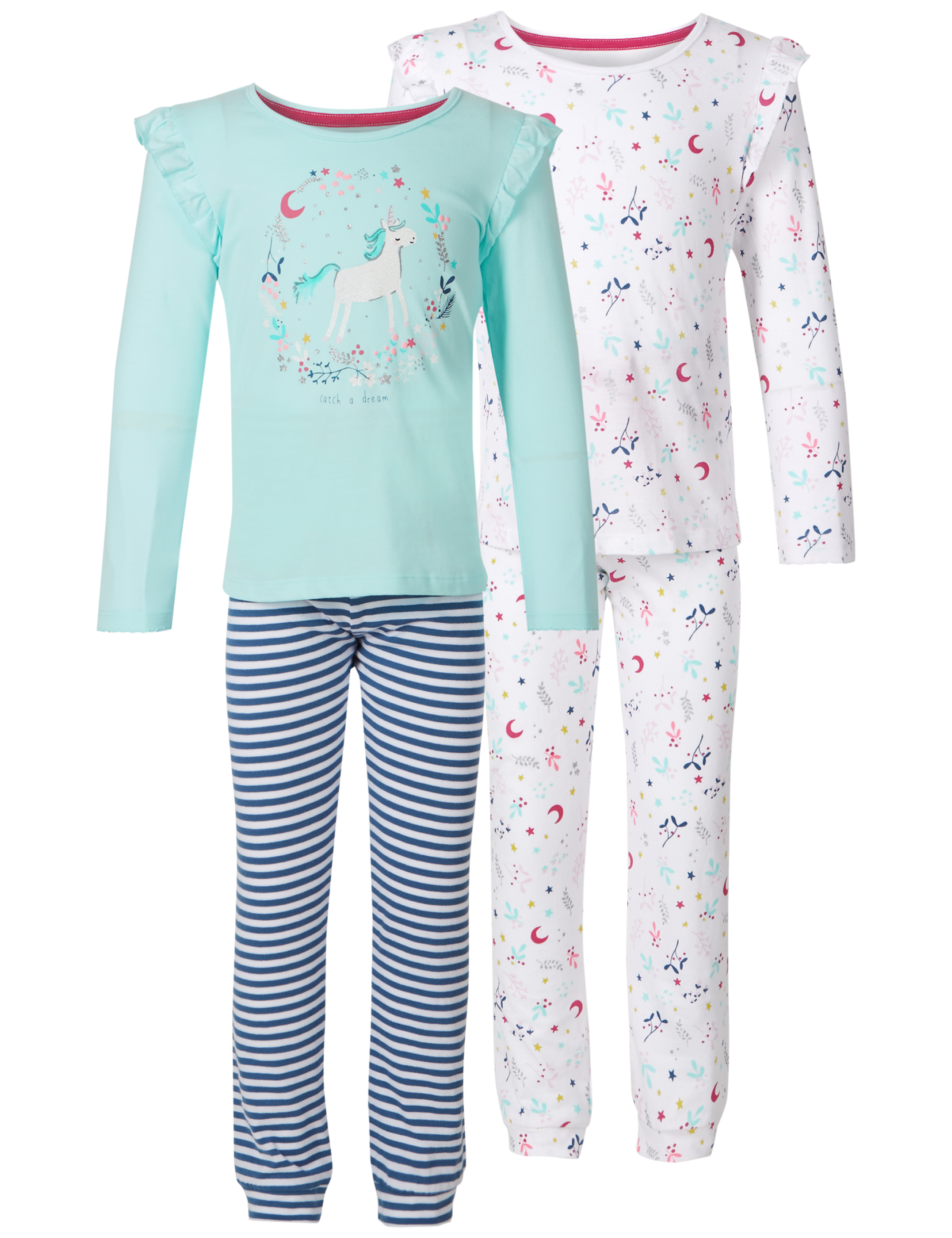 2 Pack Unicorn Bear Pyjamas (9 Months - 8 Years) 6 of 7