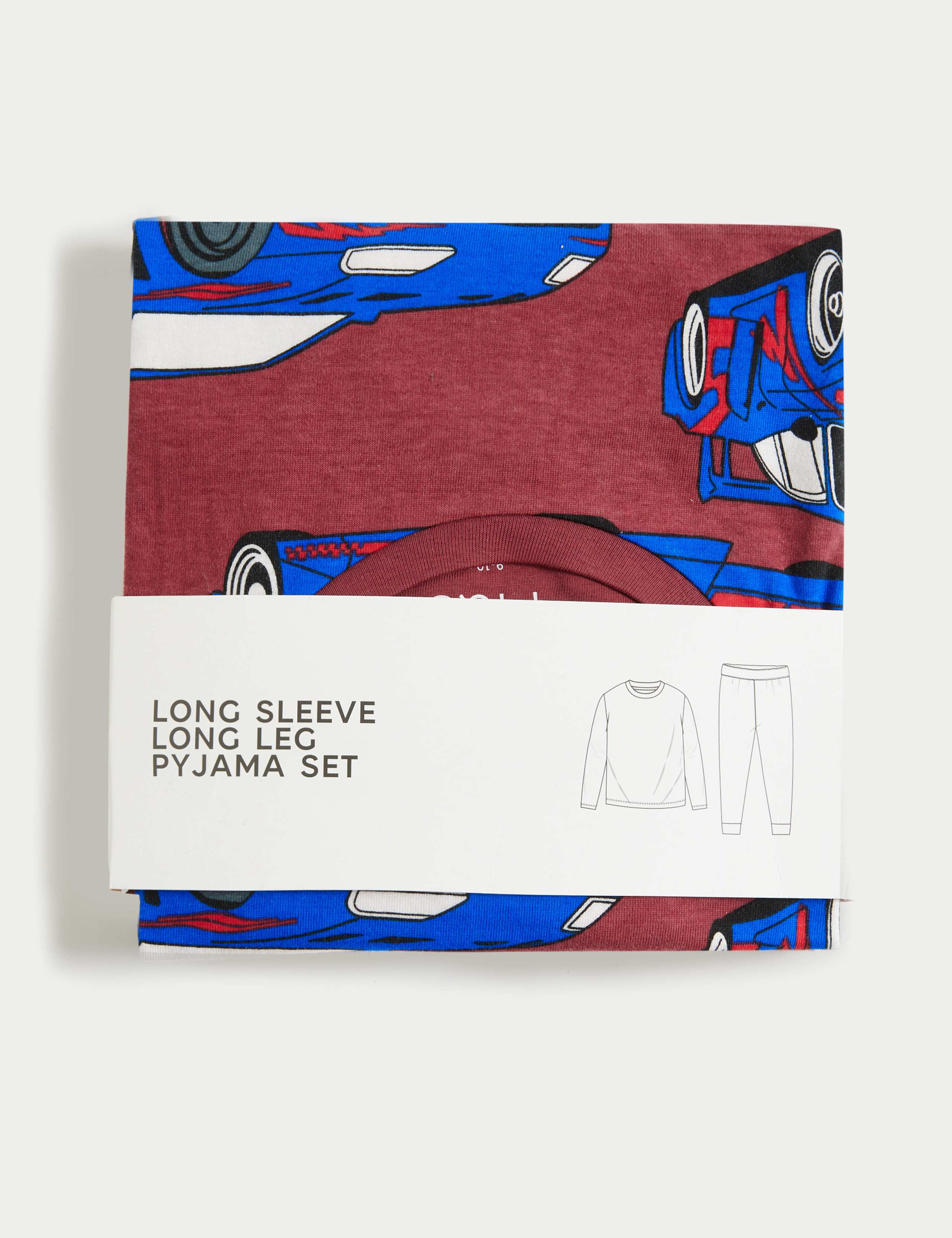 Pure Cotton Car Pyjamas (1-14 Yrs) 2 of 2