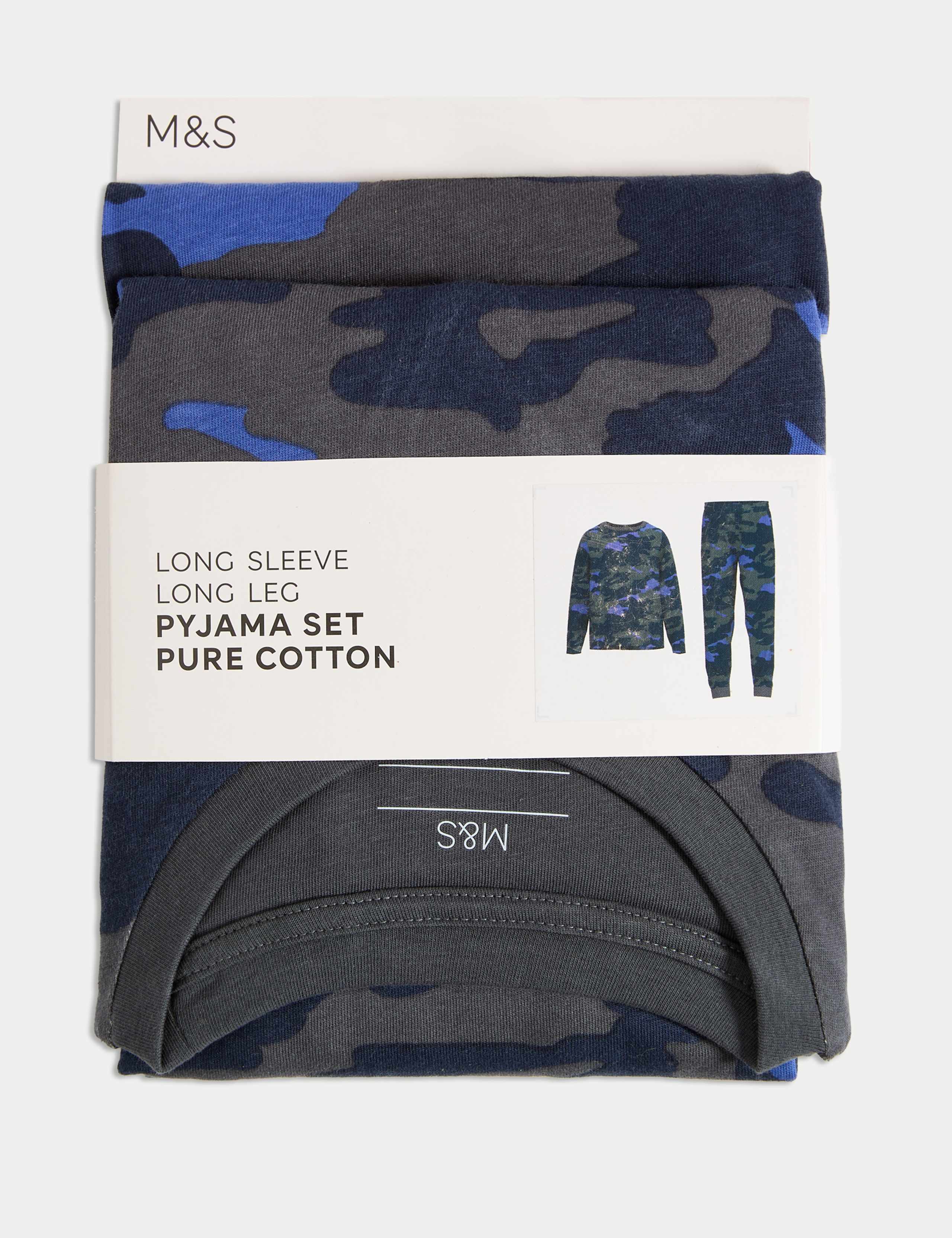 Pure Cotton Camouflage Pyjamas (6-16 Yrs) 2 of 2