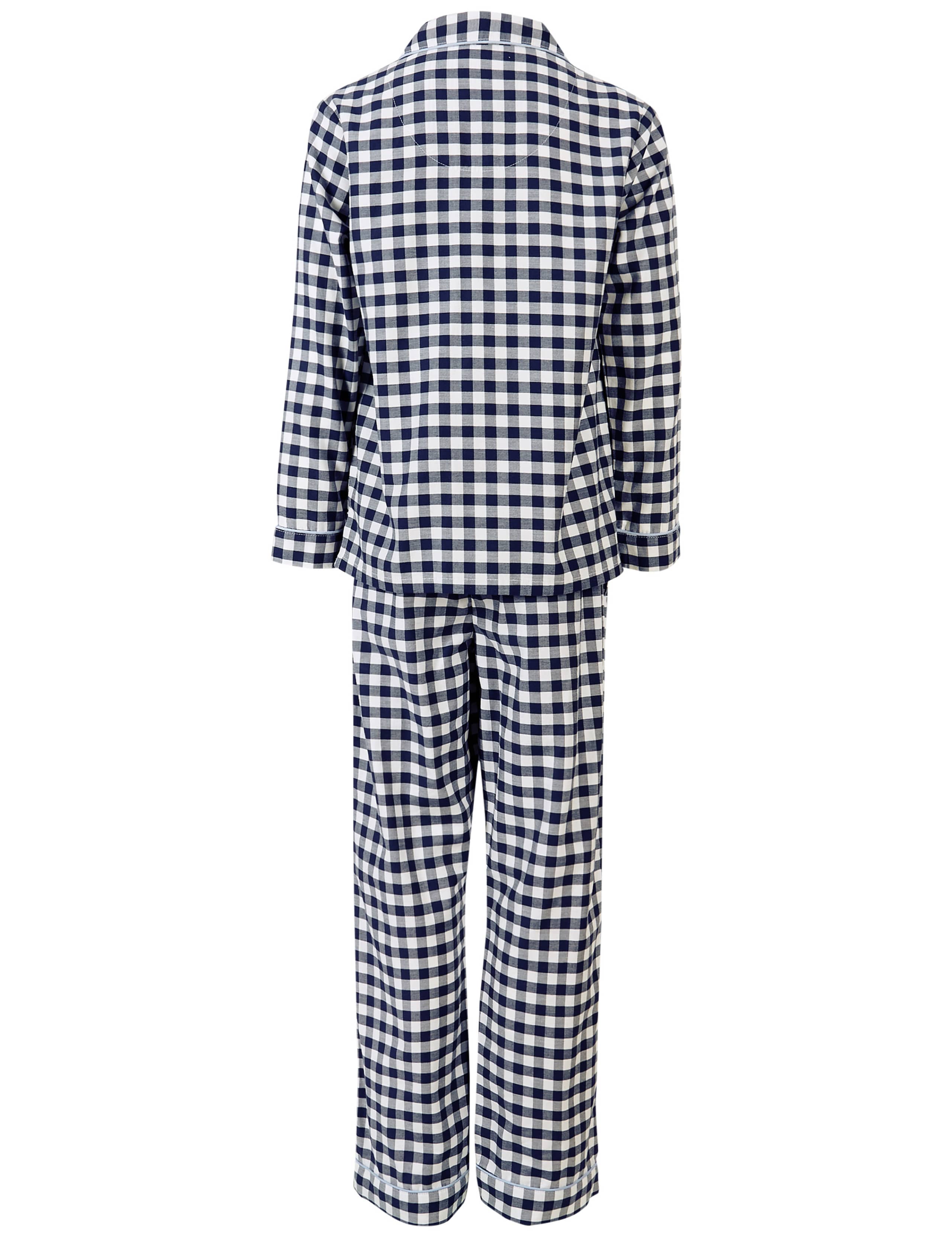 Pure Cotton Checked Pyjamas (1-16 Years) 6 of 6