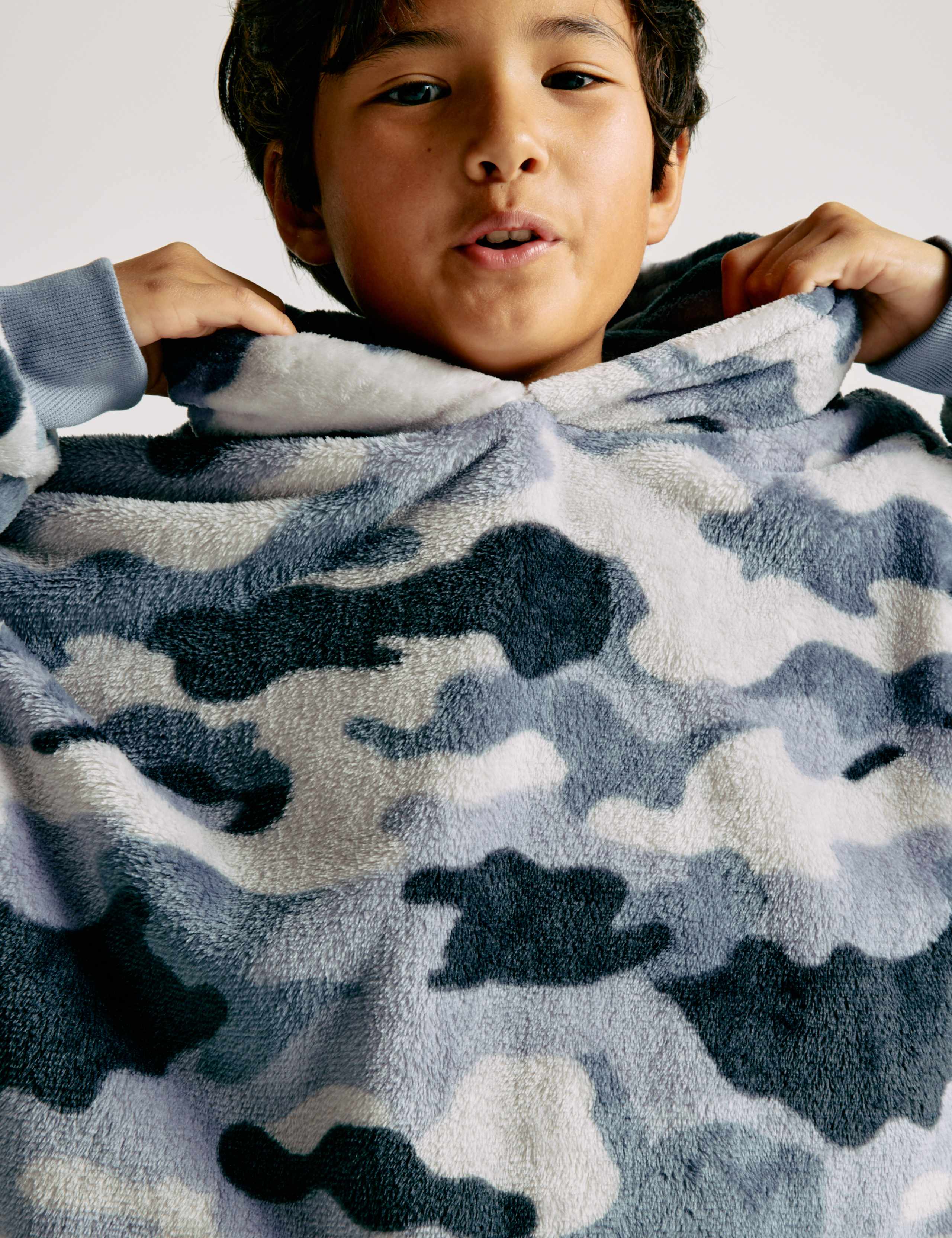 Fleece Camouflage Oversized Hoodie (3-16 Yrs) 2 of 3