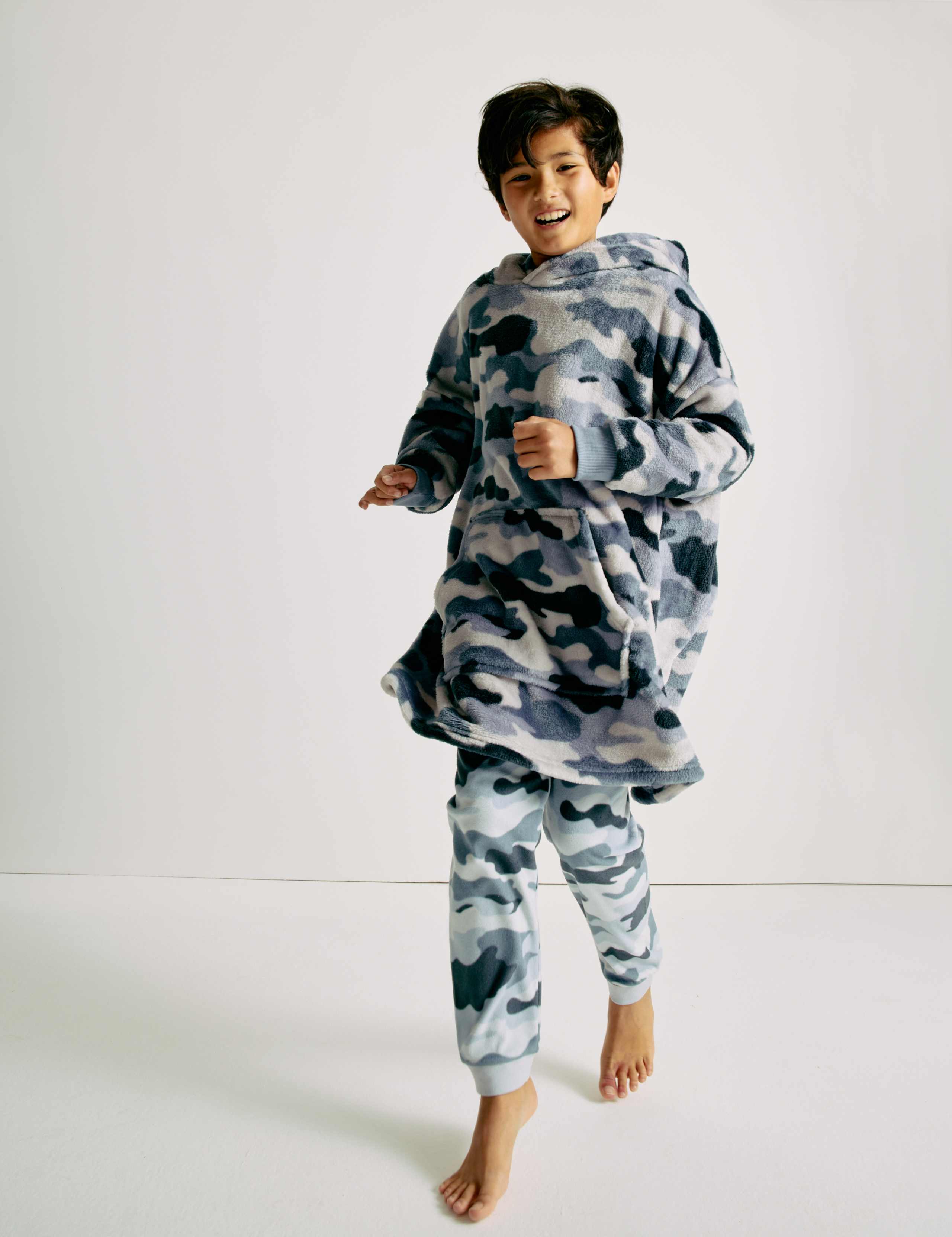 Fleece Camouflage Oversized Hoodie (3-16 Yrs) 3 of 3