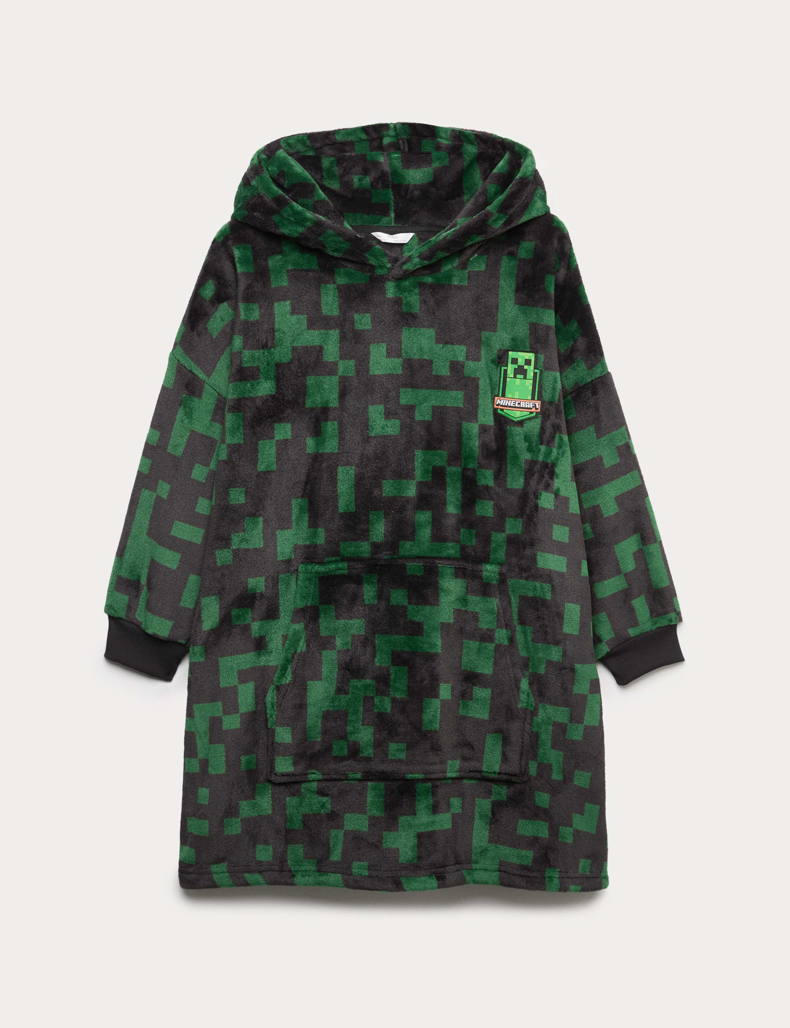 Minecraft™ Fleece Shimmer Oversized Hoodie (7-16 Yrs) 1 of 1