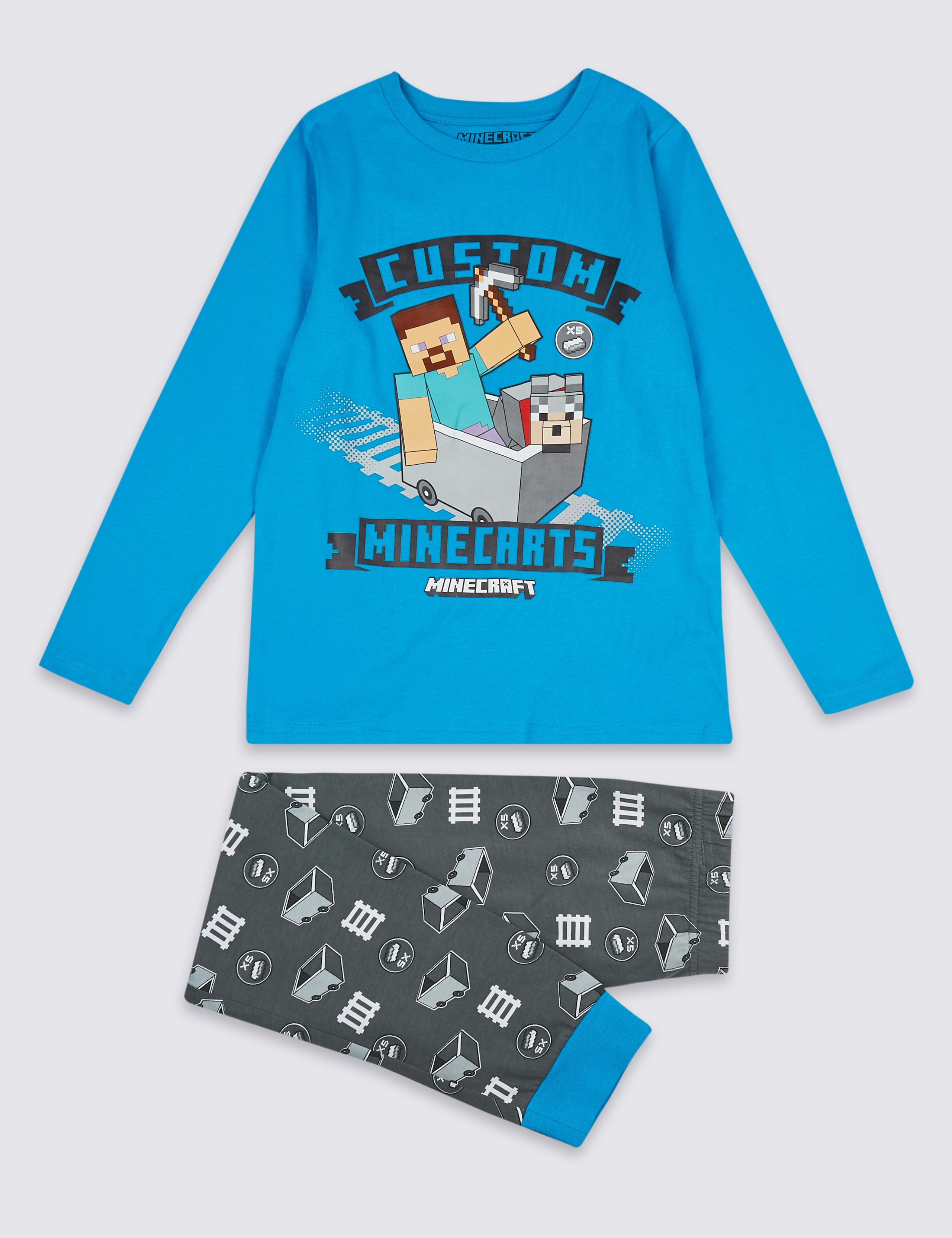 Minecraft™ Pyjamas (3-16 Years) 1 of 1