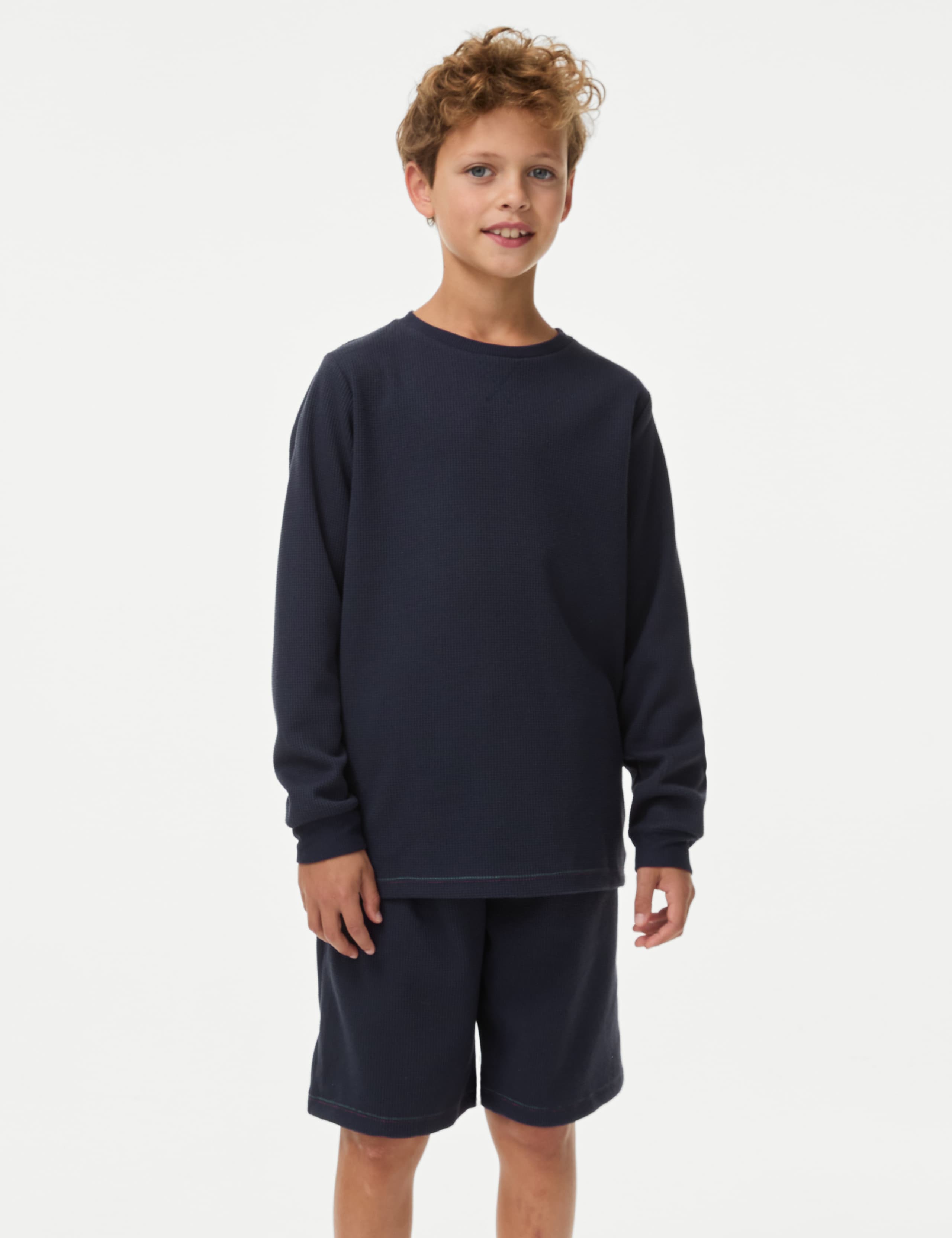 Cosy Waffle Pyjamas (6-16 Yrs) 1 of 4
