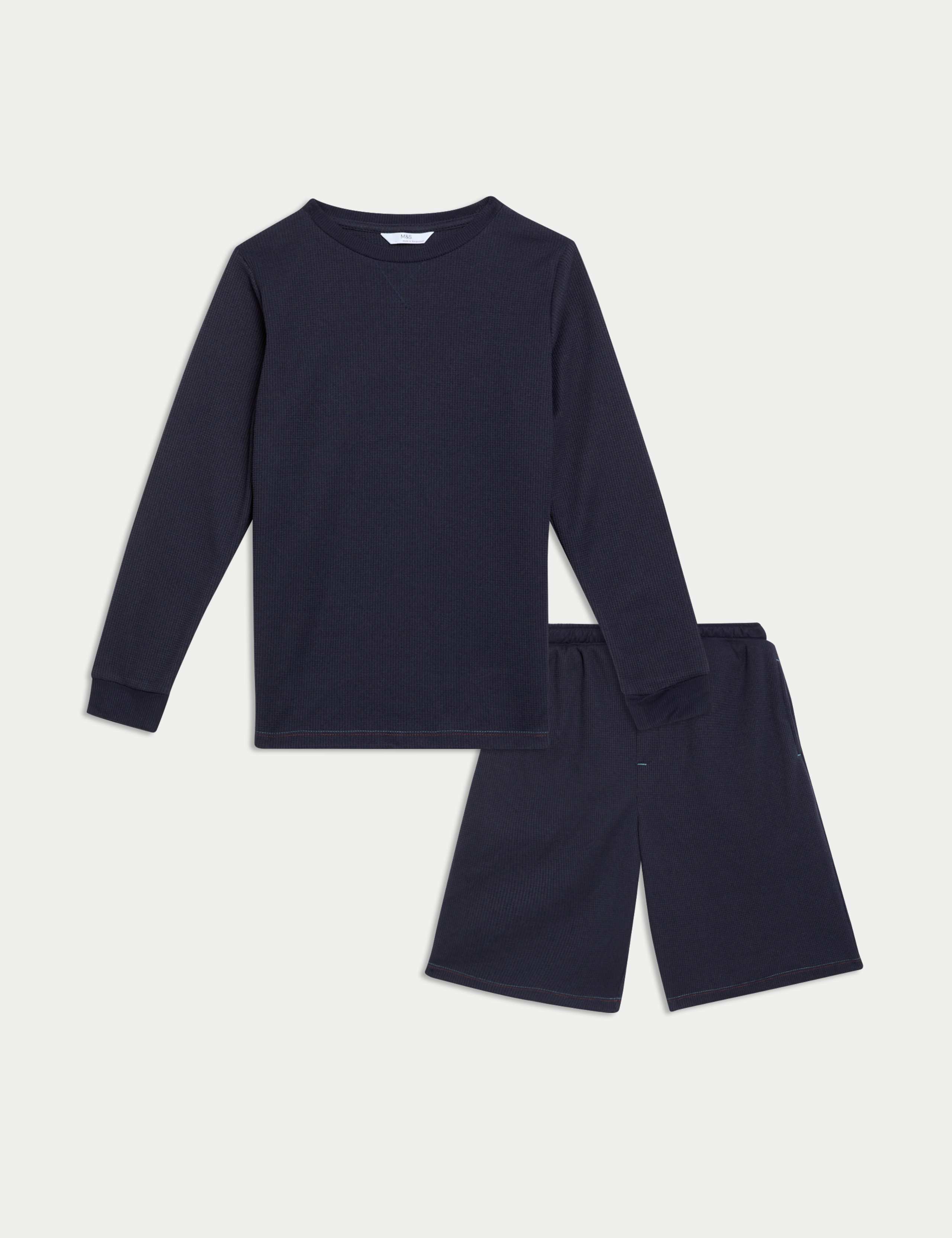 Cosy Waffle Pyjamas (6-16 Yrs) 2 of 4