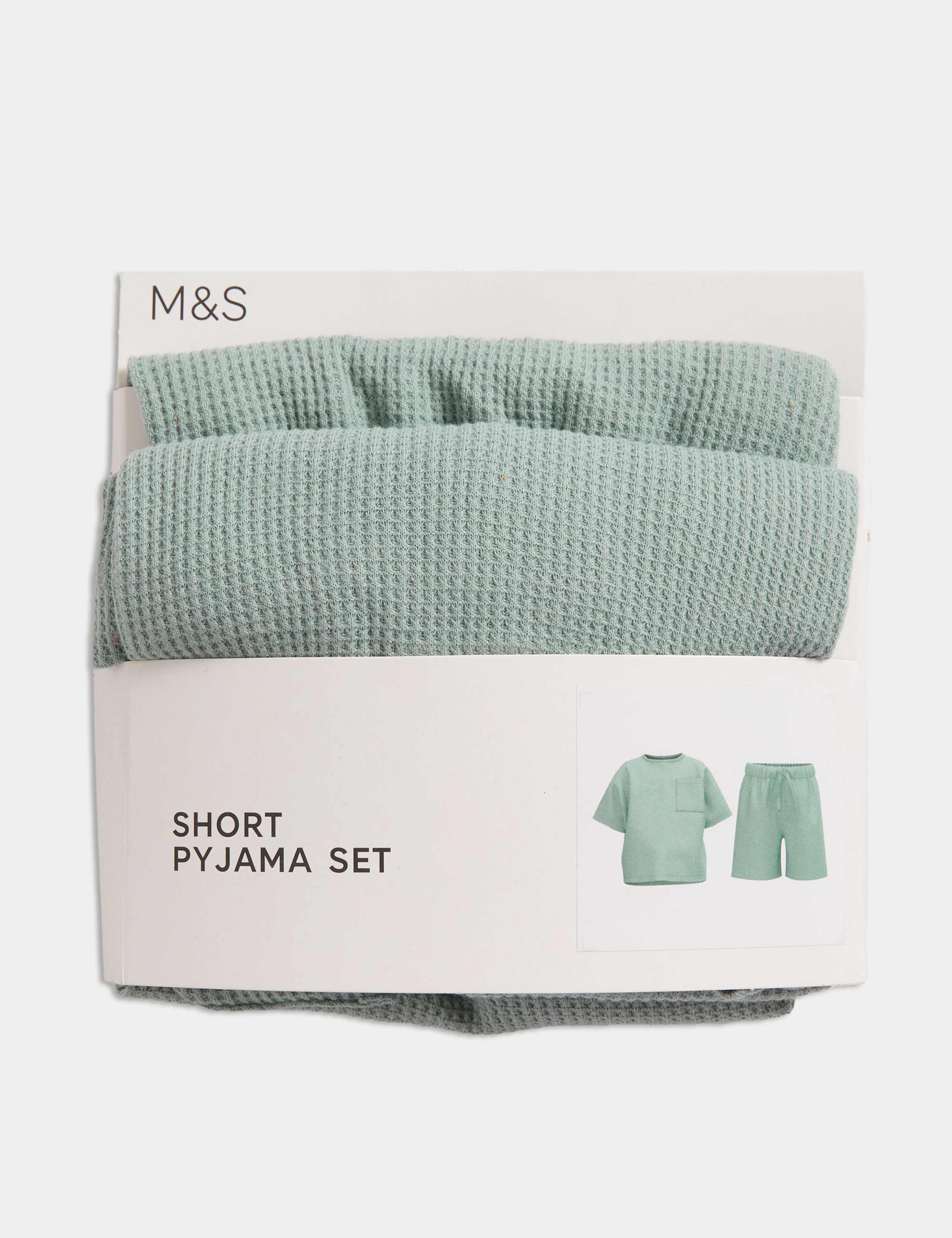 Cotton Blend Waffle Pyjamas (12 Mths-16 Yrs) 2 of 2