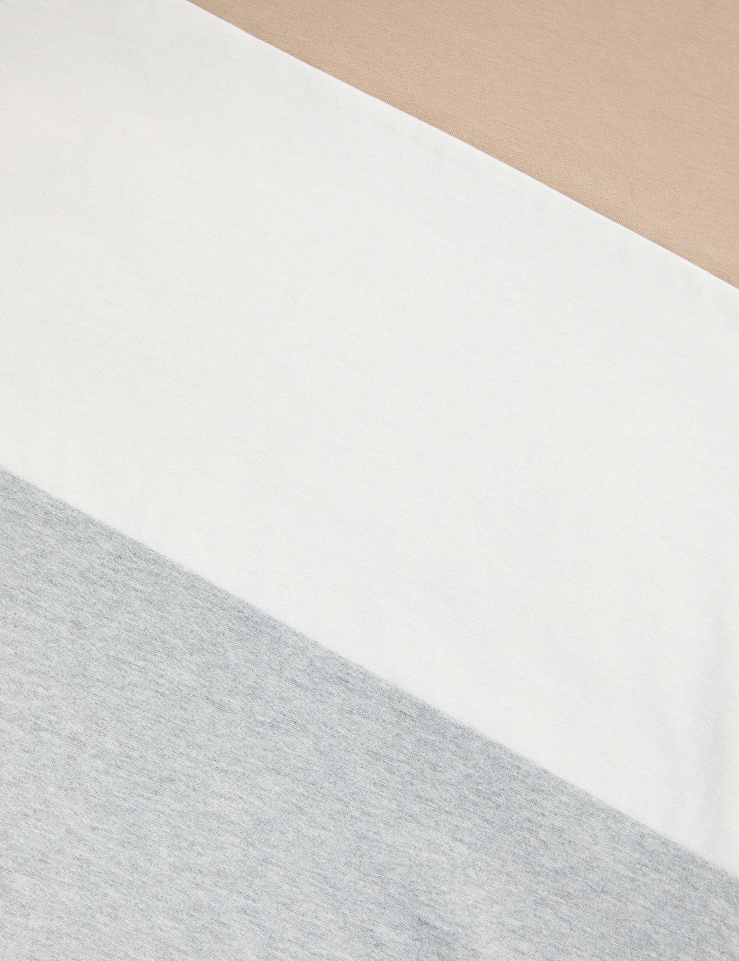 3pk Pure Cotton Colour Block Pyjamas (3-16 Yrs) 2 of 3