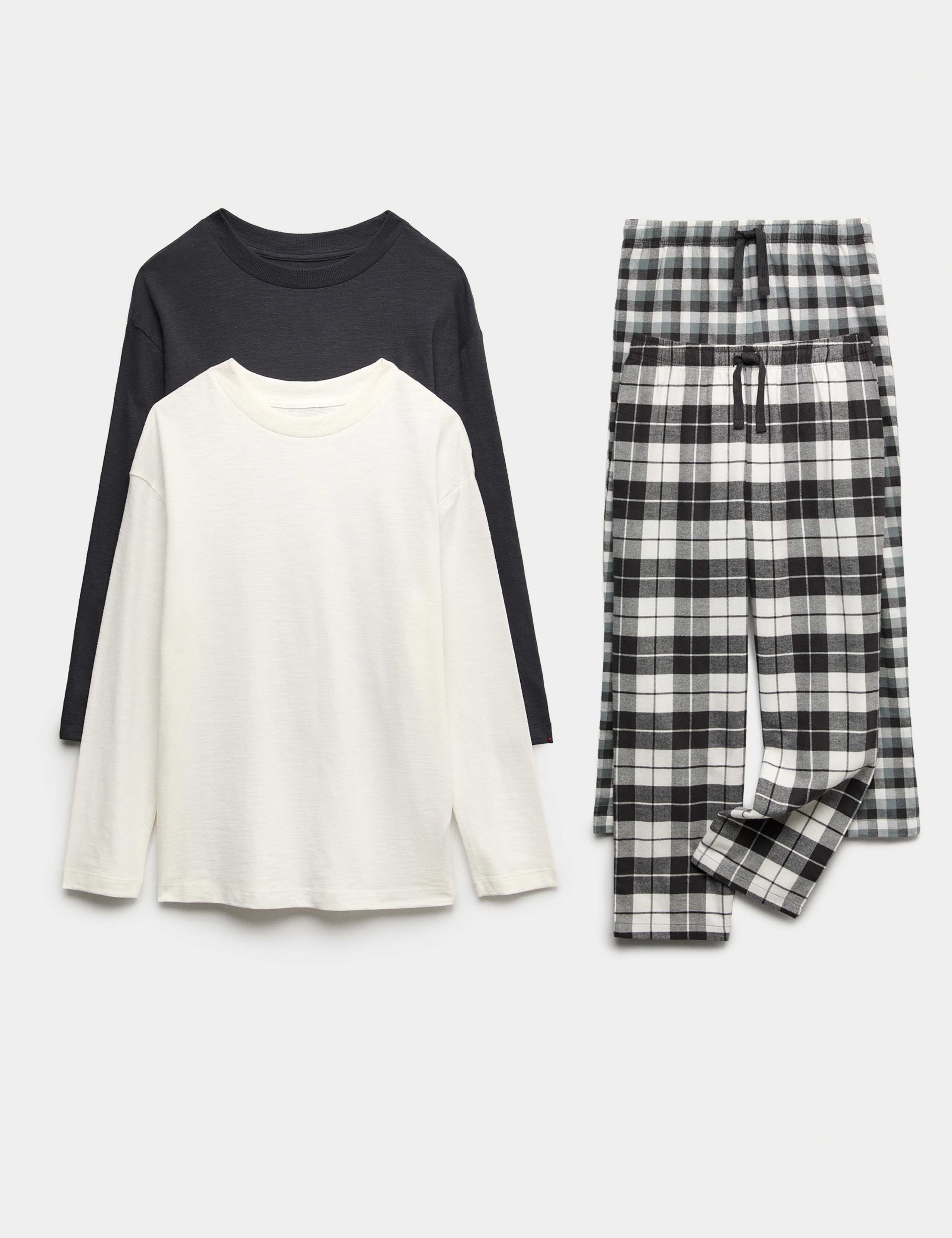 2 Pack Pure Cotton Checked Pyjama Sets (6-16 Yrs) 1 of 1