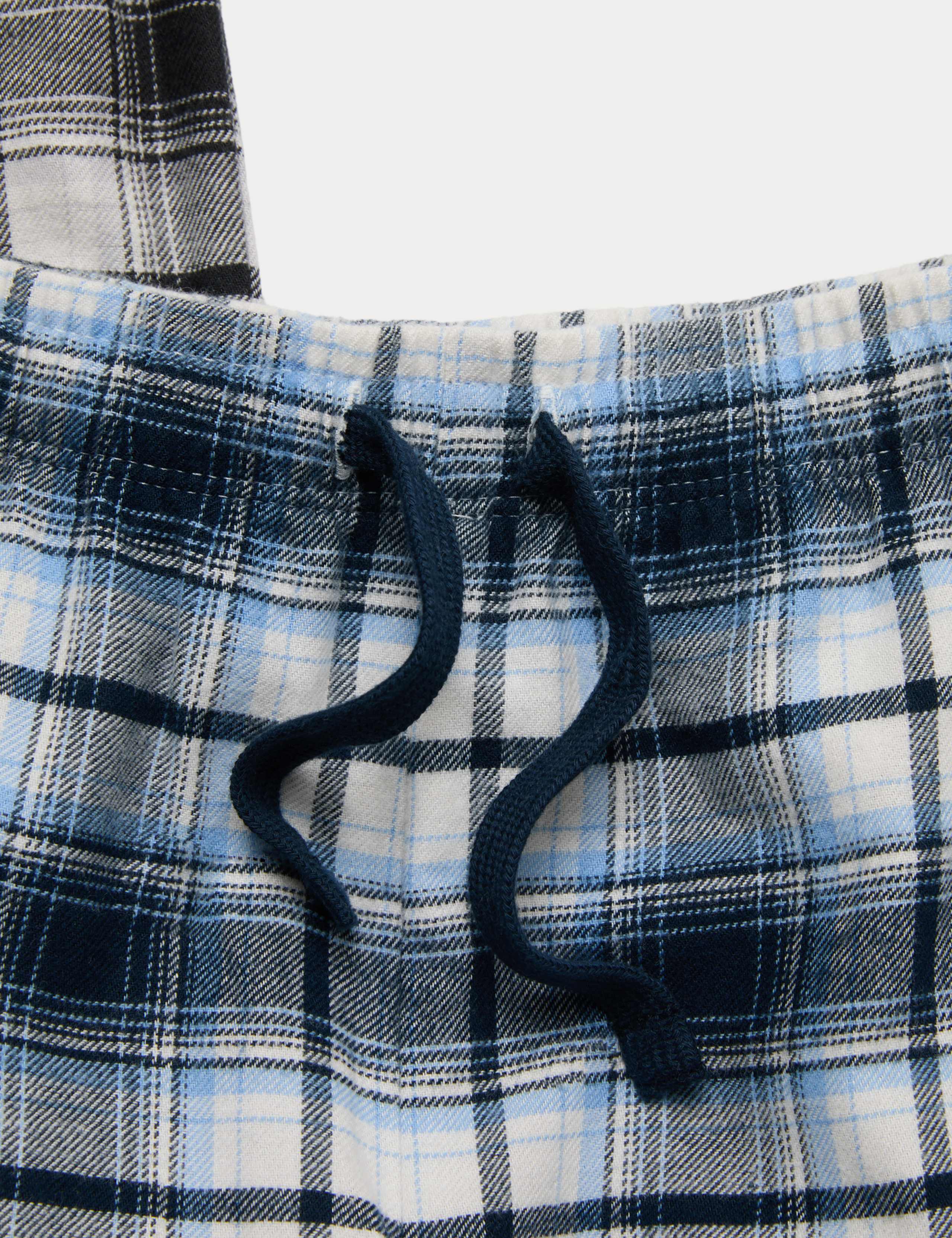 2pk Pure Cotton Checked Pyjama Bottoms (6-16 Yrs) 2 of 3