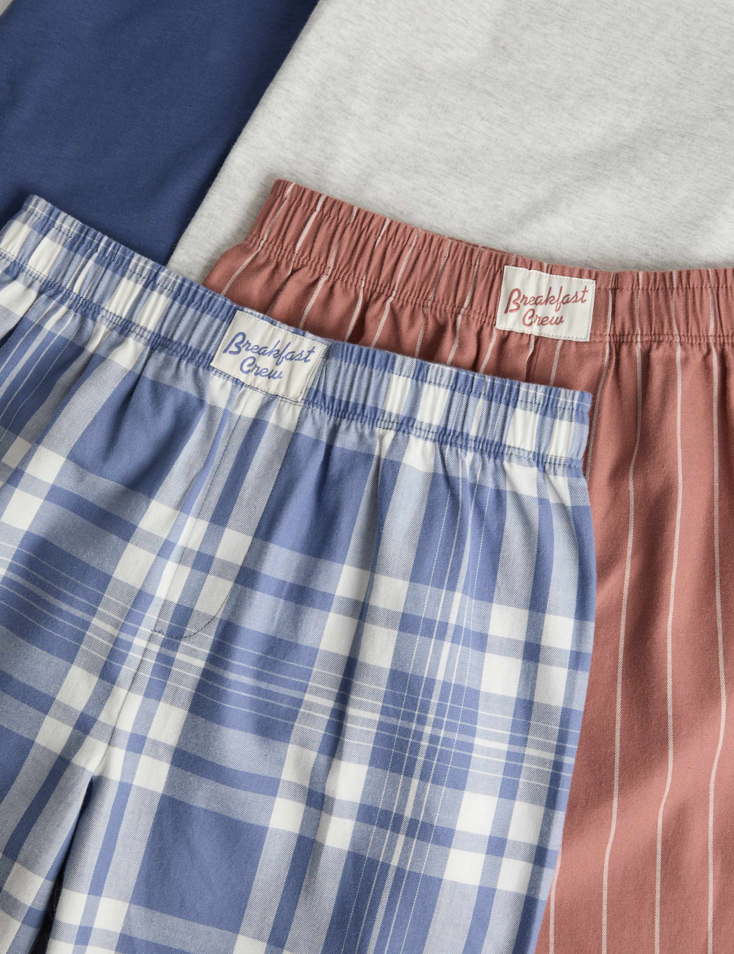 2 Pack Pure Cotton Boxer Short Pyjama Sets (3-16 Yrs) 2 of 2