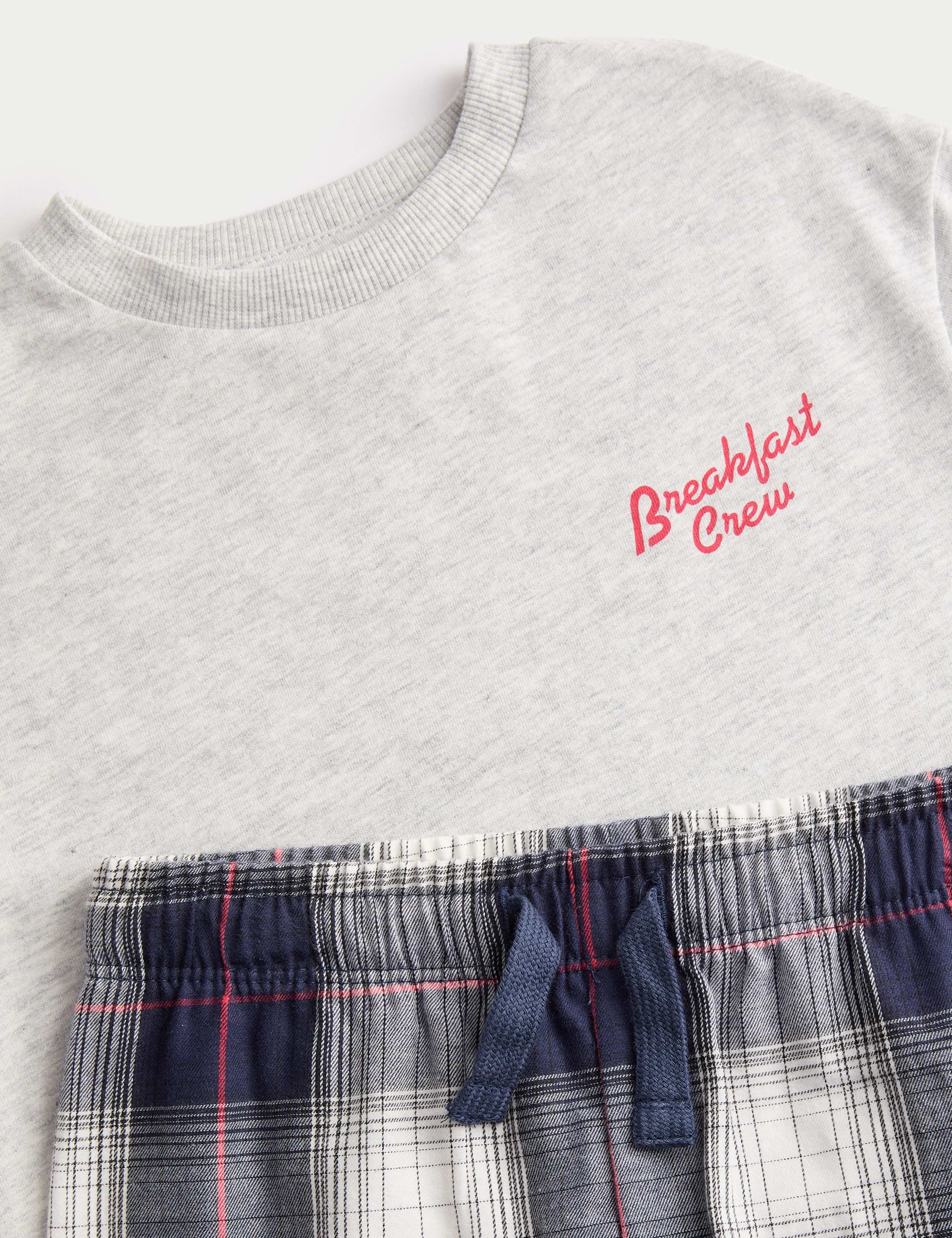 Pure Cotton Breakfast Graphic Pyjamas (3-16 Yrs) 2 of 3